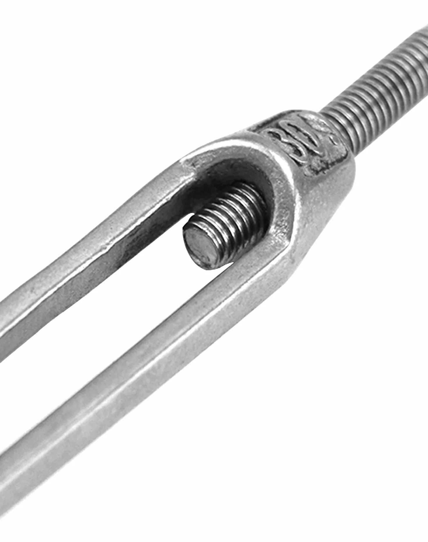 QWORK Śruba rzymska M4 304 Stal nierdzewna, Regulowany hak napinający