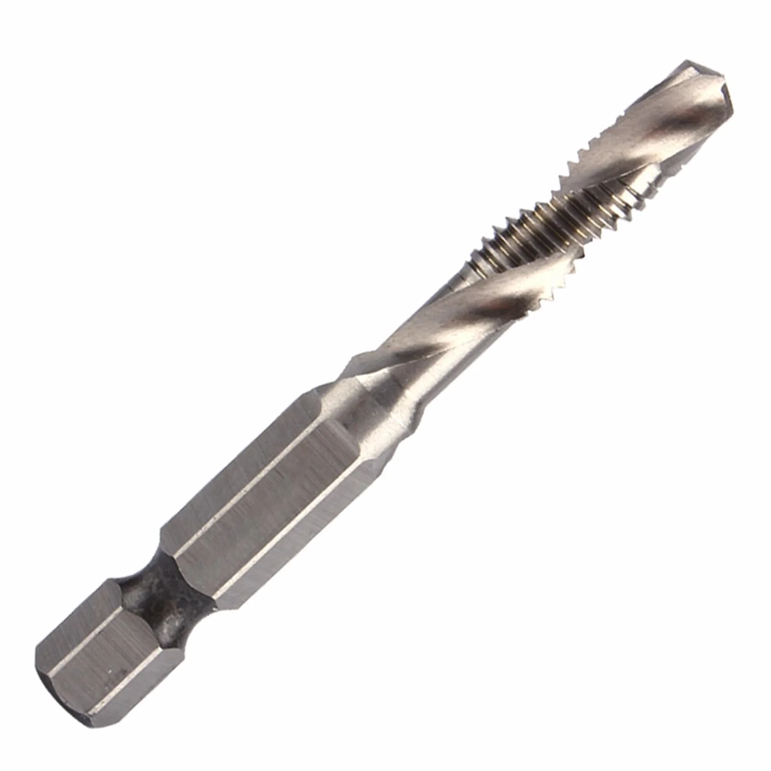 Metric Tap and Die Set M6 HSS Thread Cutting Tools 1/4 Inch Hex Shank for Workshop Tool Kit Professional Thread Repair