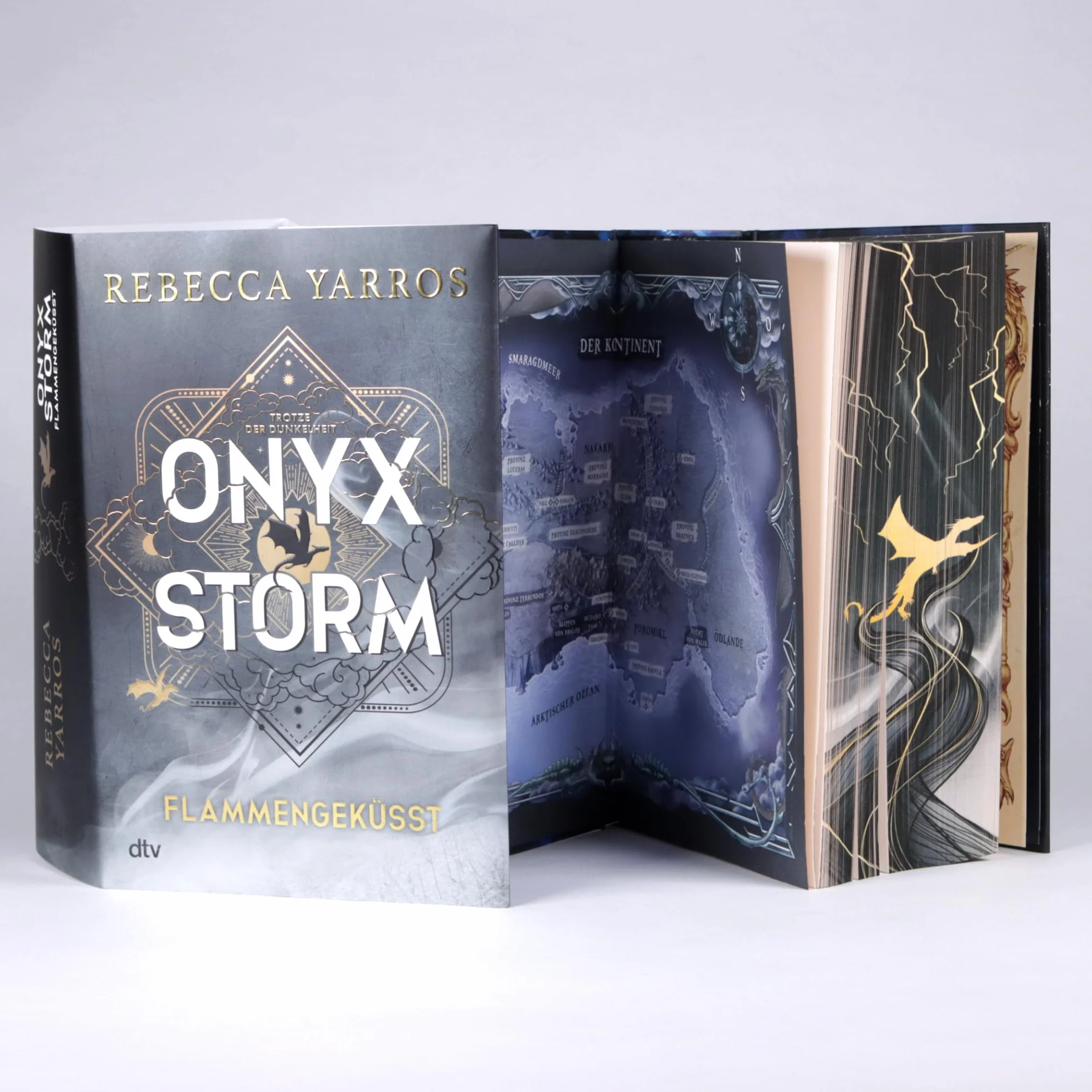 Onyx Storm - Flammengeküsst: Roman | Deluxe-Ausgabe mit atemberaubendem Farbschnitt | Die heißersehnte Fortsetzung von ¿Fourth Wing¿ und ¿Iron Flame¿: 3