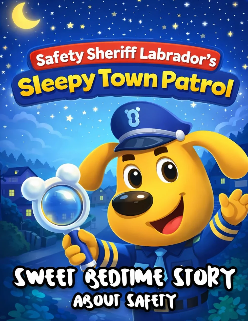 Safety Sheriff Labrador’s Sleepy Town Patrol: A Sweet Bedtime Story About Safety, Friendship, and Nighttime Adventures for Kids Ages 3–7