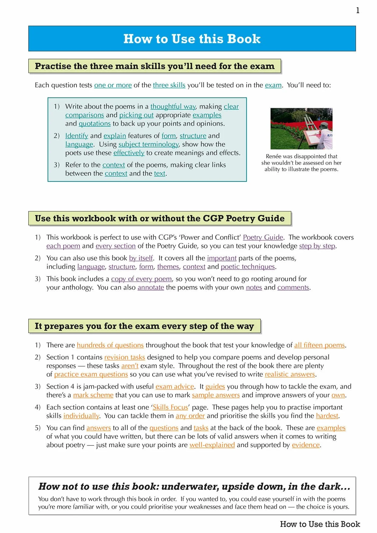 GCSE English Literature AQA Poetry Workbook: Power & Conflict Anthology (includes Answers)