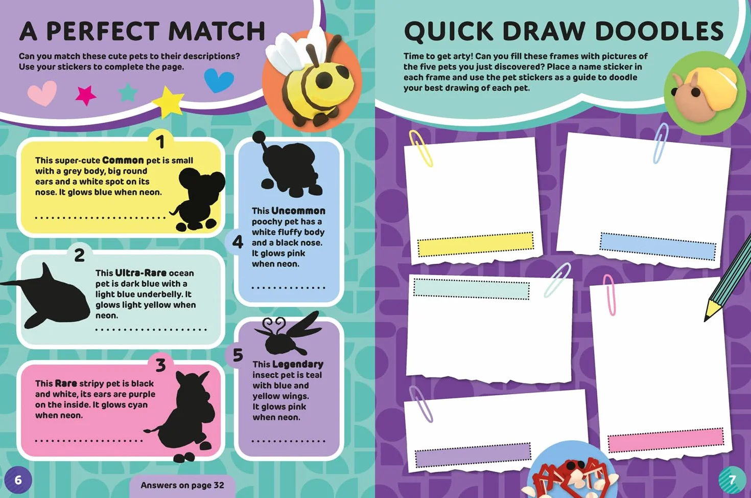 Adopt Me! Cute Creations Sticker Book: Activity Book for fans of online game, ages 7-11