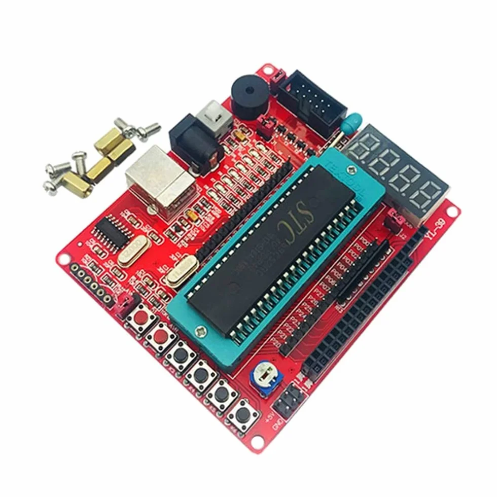 STC89C52 płytka rozwojowa 51 mikrokontrolerów C51 USB programowalna płyta kontrolera 8051 MCU z kablem USB
