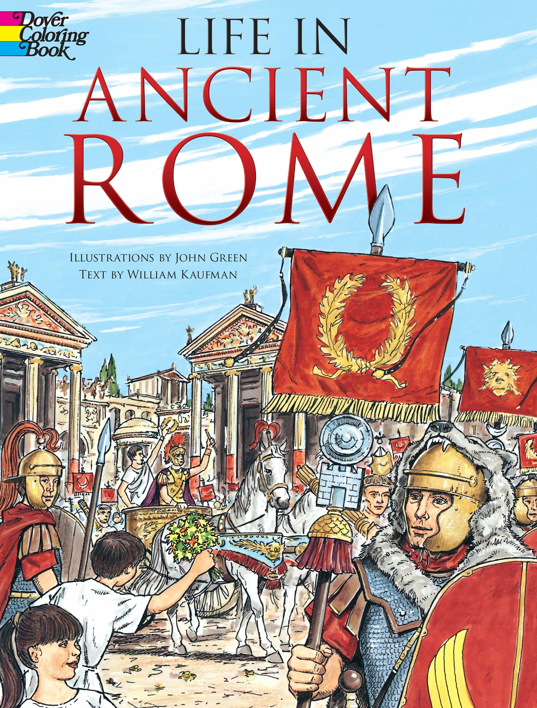 Life in Ancient Rome Coloring Book