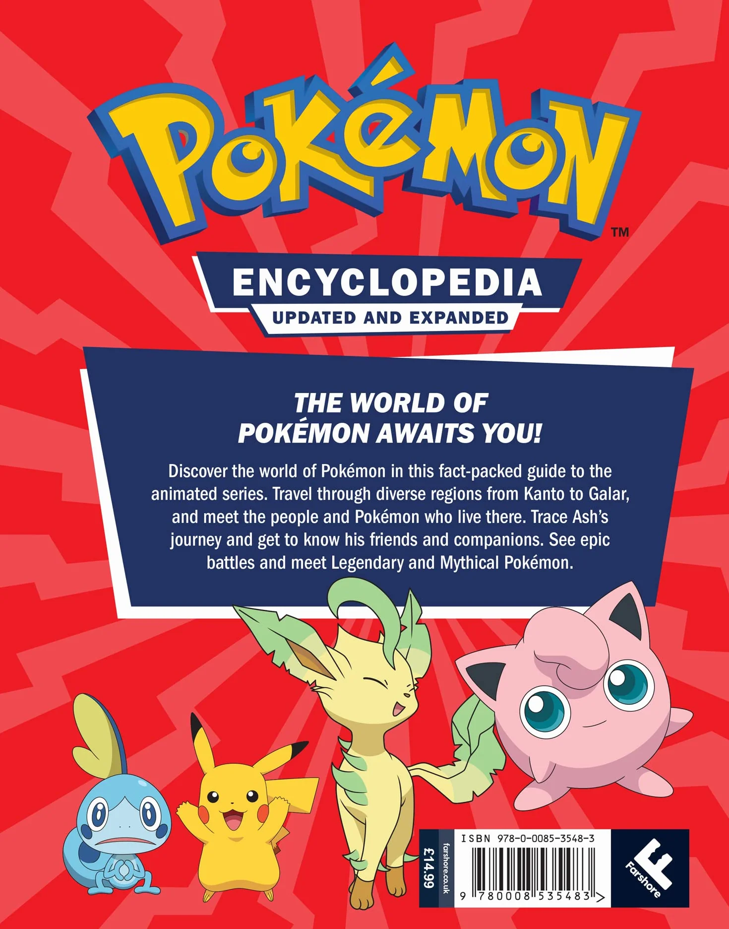 Pokémon Encyclopedia Updated and Expanded 2022: The Ultimate Character Book