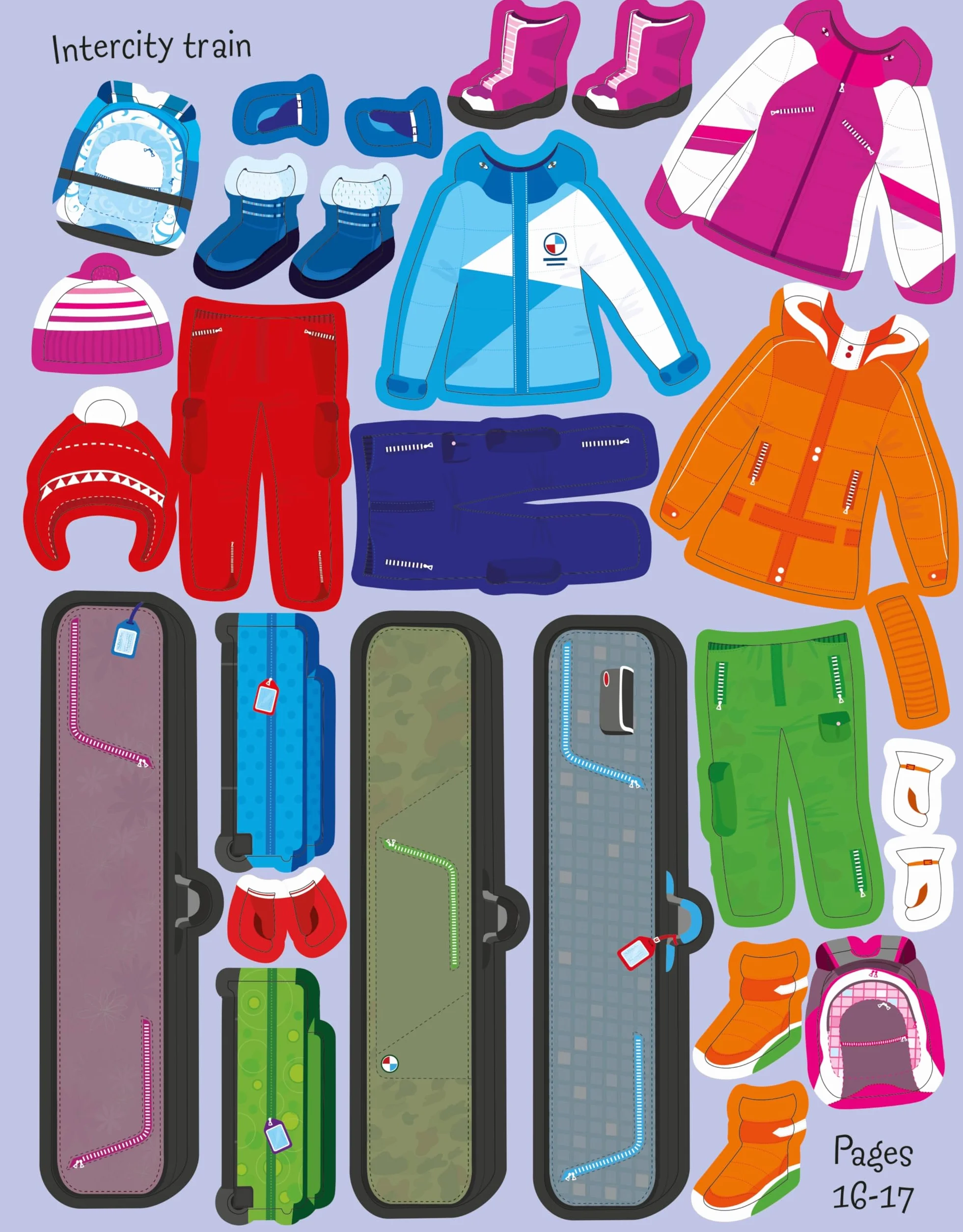 Sticker Dolly Dressing Travel: 1
