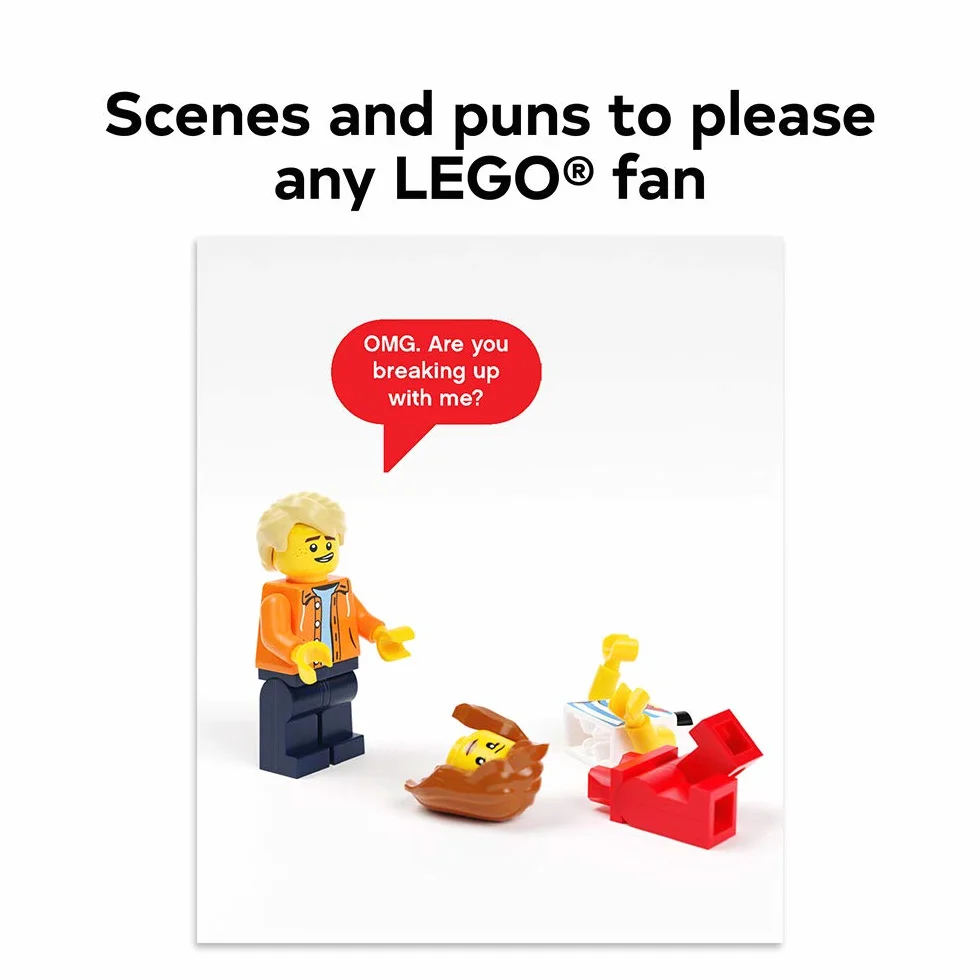 LEGO Minifigure Notes: 20 Notecards and Envelopes