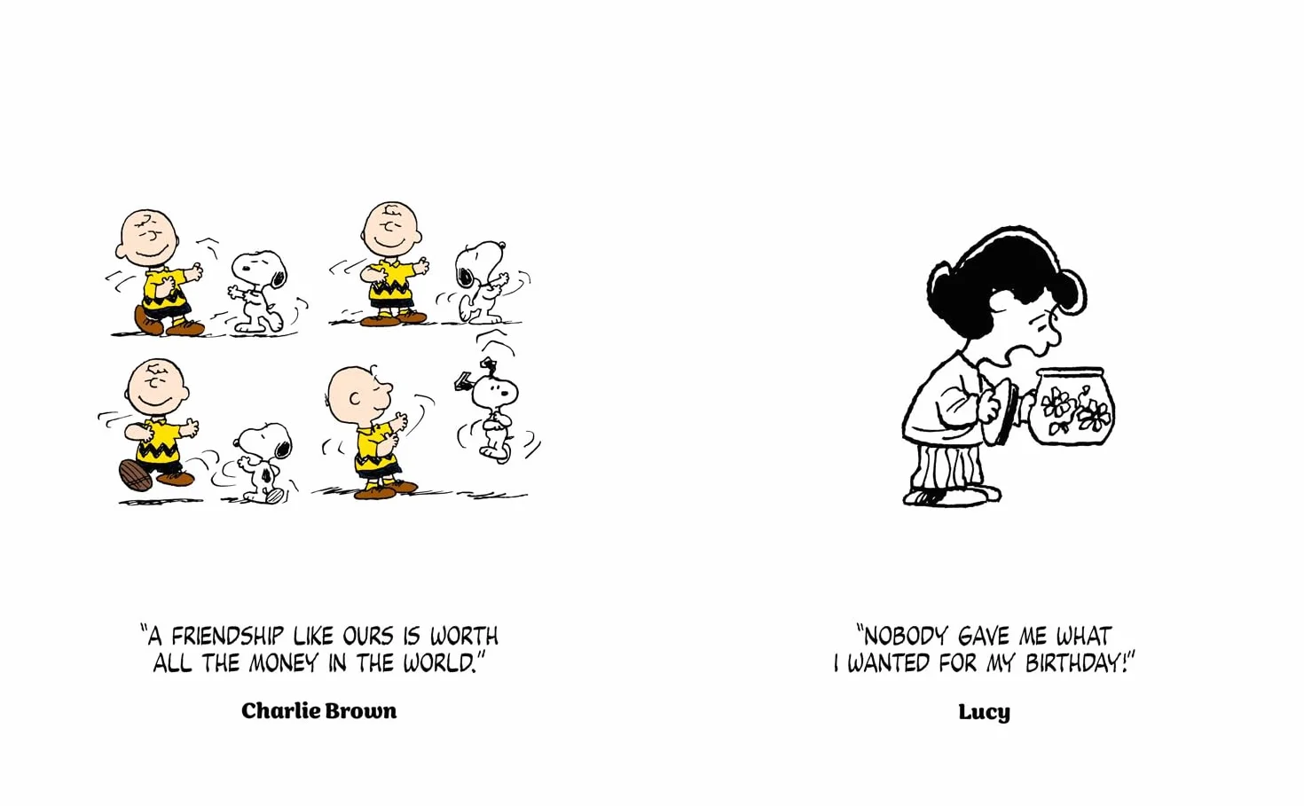 Peanuts The World According to Snoopy Gift Book Iconic Quotes 75 Years