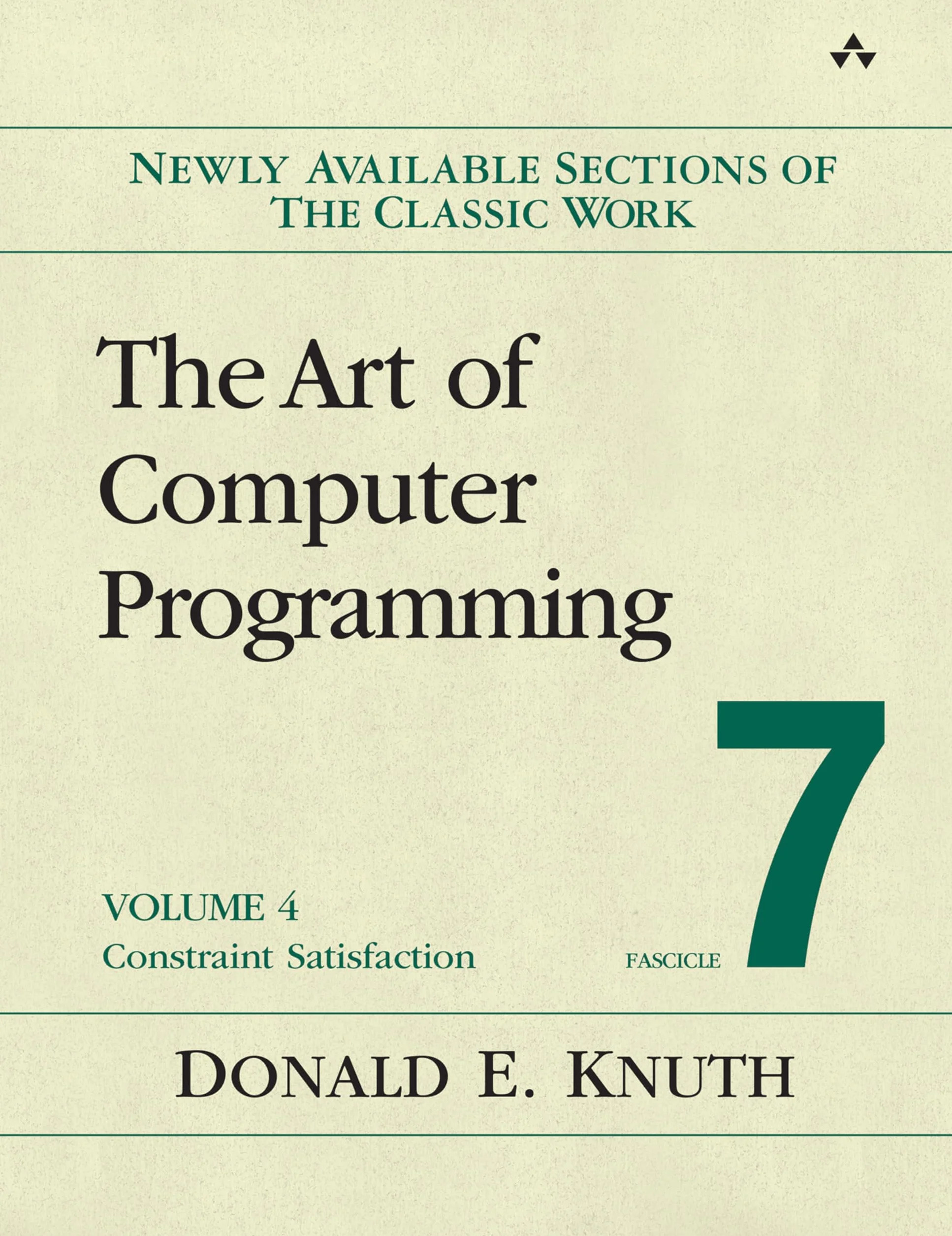 The Art of Computer Programming, Volume 4, Fascicle 7: Constraint Satisfaction