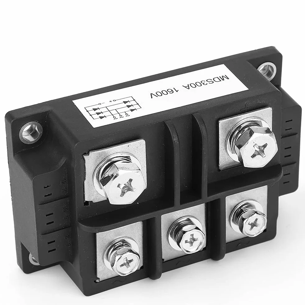 MDS 300A 1600V Mostek prostowniczy 5 terminali 3 fazy AC do DC High Power Rectifier Resin Packed Rectifier Module, pełna fala moduł diody Heatsink Shape dla Automotive Home Applian