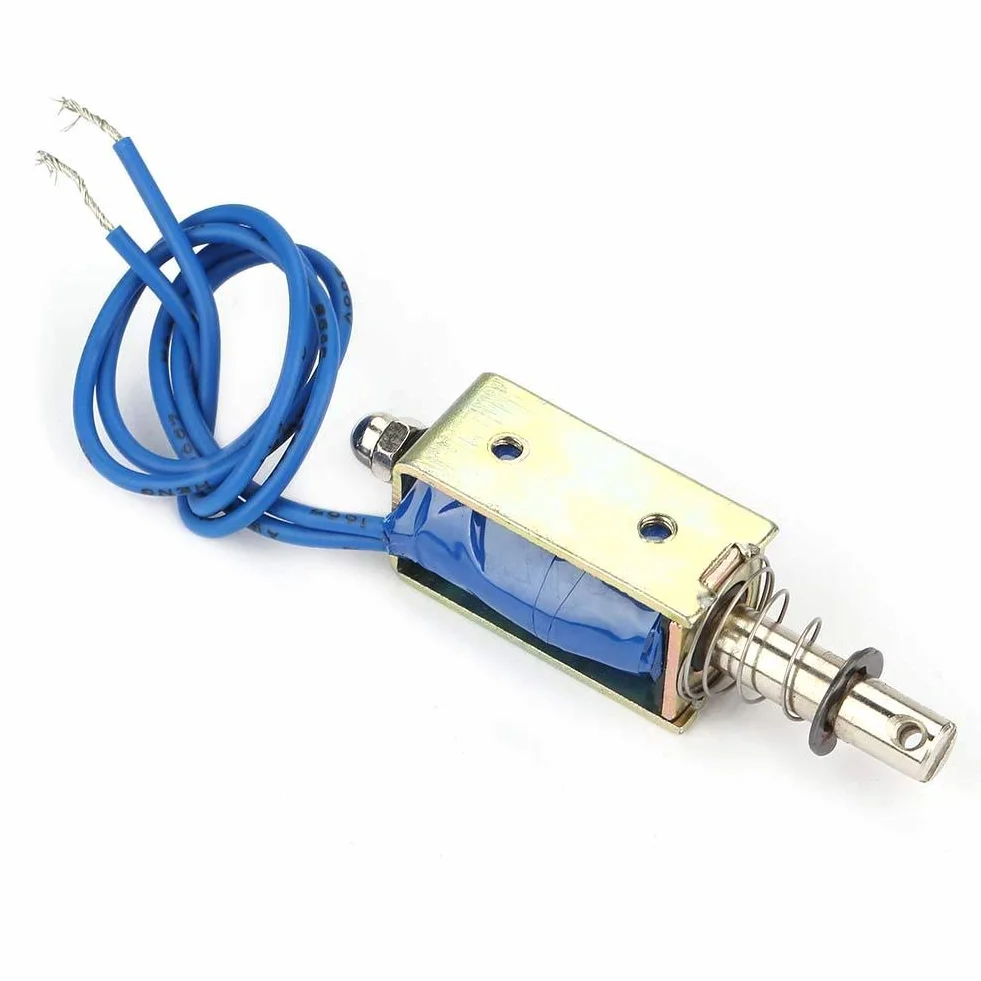 Elektromagnes ciągnący 5N 10 mm 6/12/24 V DC 300 mA sterowanie automatyzacją