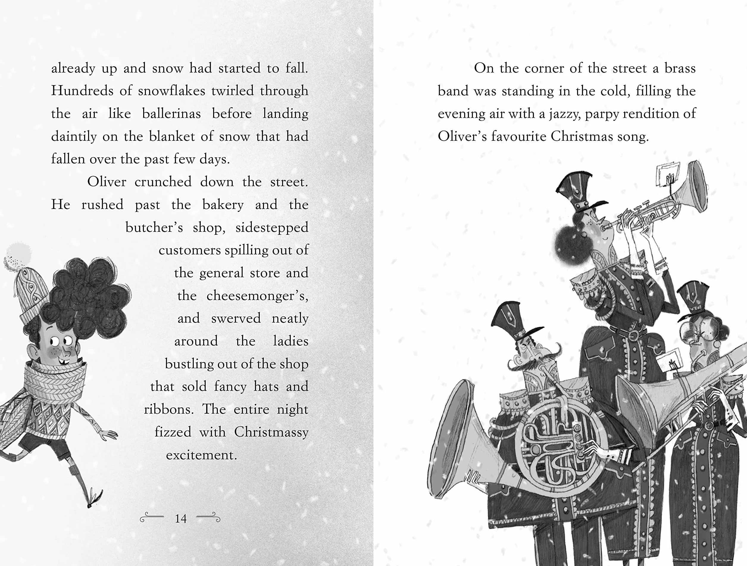 How Winston Delivered Christmas: A Festive Chapter Book with Black and White Illustrations