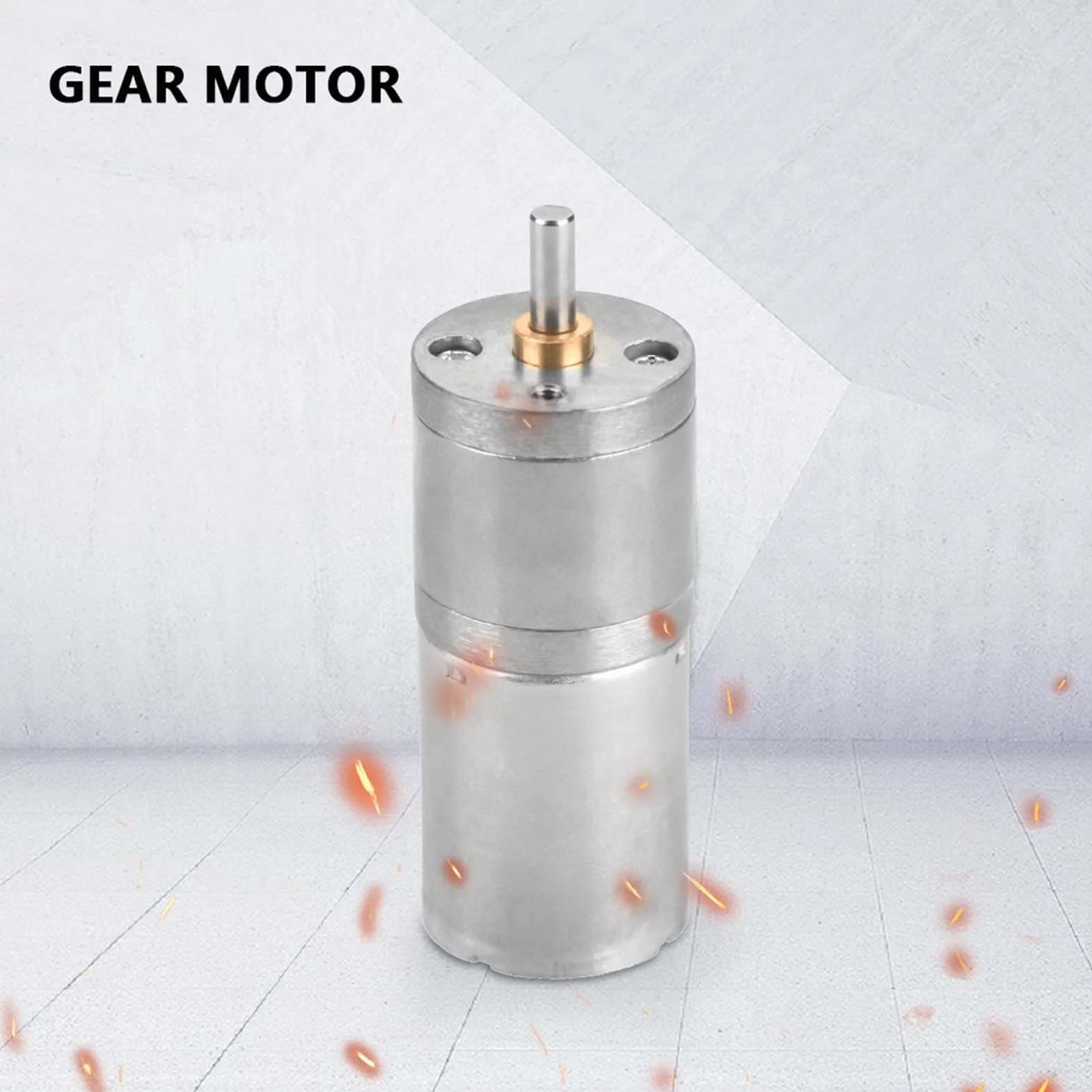 DC Getriebemotor, 25mm DC 12V 25GA-370 Low Speed Metall Getriebemotor für elektronische Sperre(12V 1000RPM)