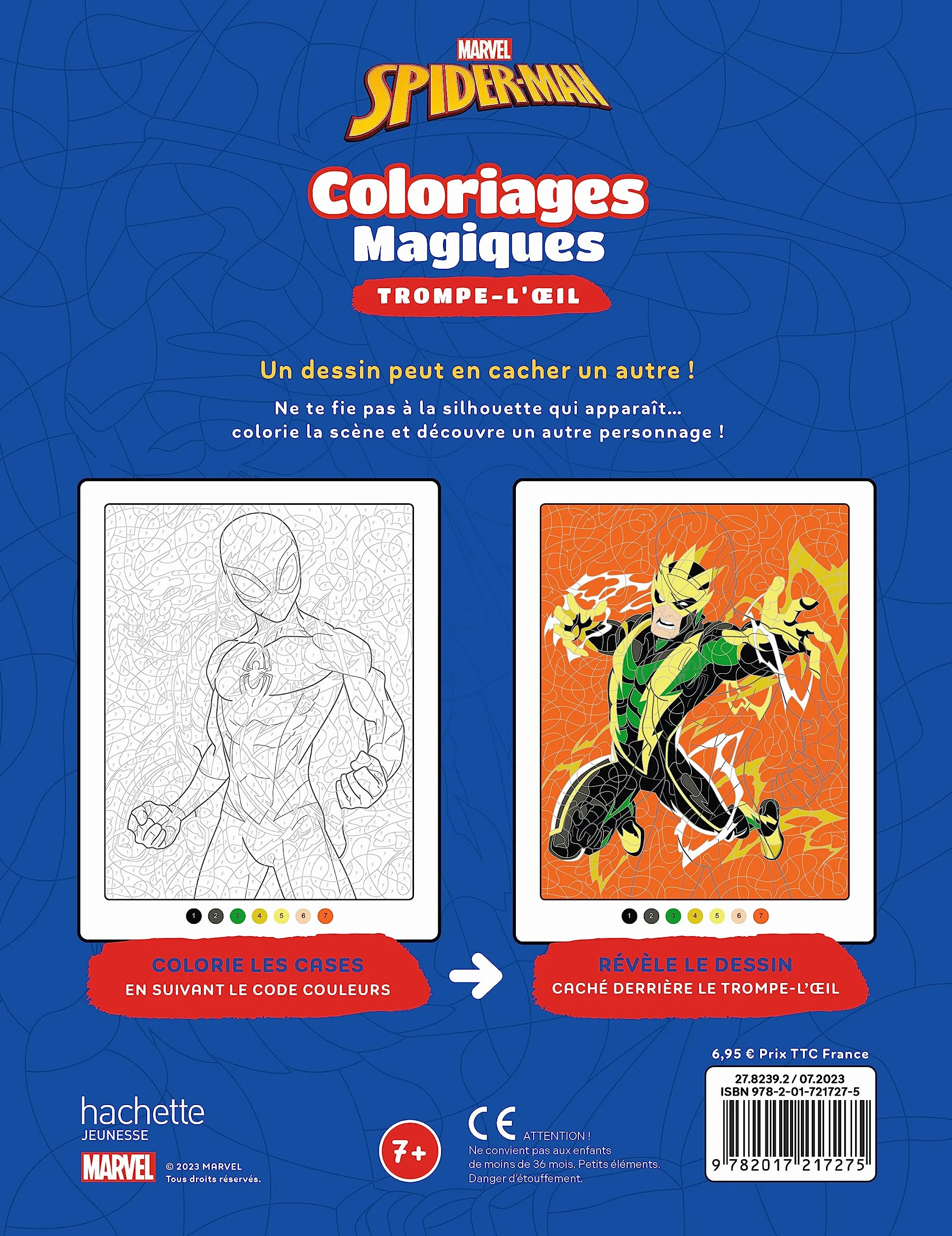 SPIDER-MAN - Coloriages magiques - Trompe-l'oeil (7+) - Héros contre Vilains - MARVEL