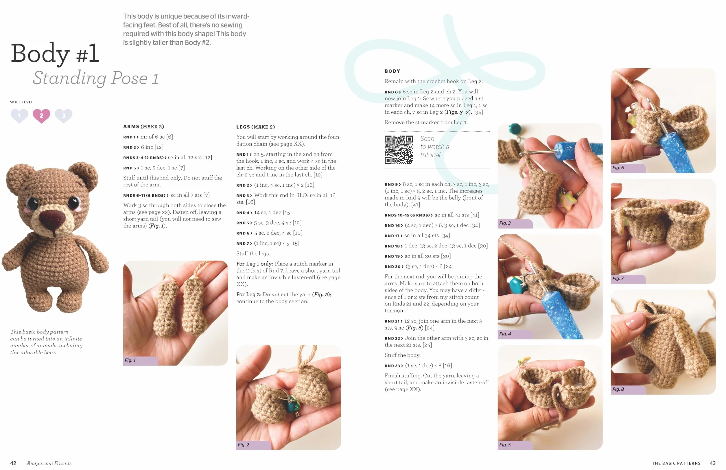 Amigurumi Friends: 20 Easy Patterns to Create 100+ Adorable Custom Crochet Critters - Explore Infinite Possibilities with Shapes, Colors, Details, and Yarns