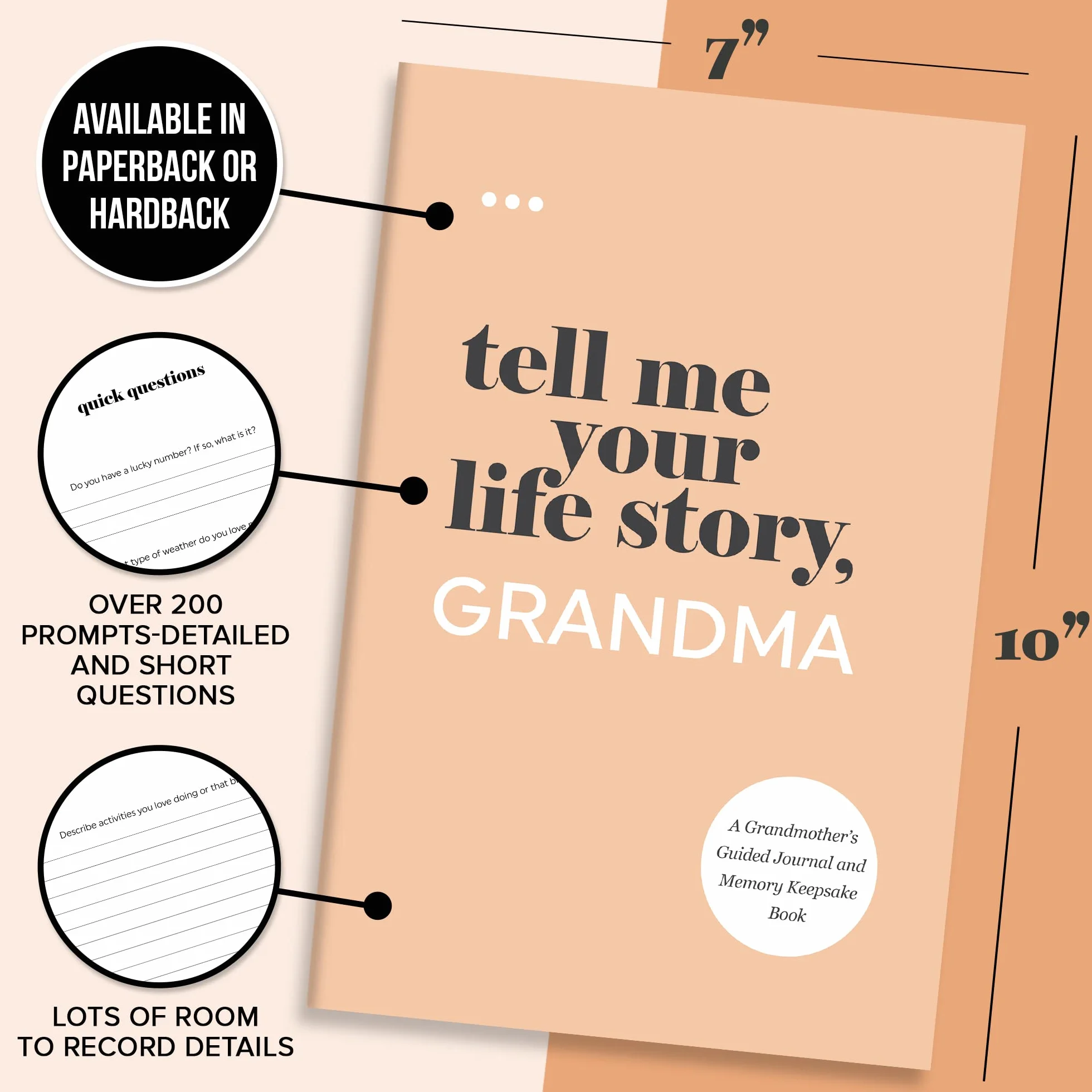 Tell Me Your Life Story, Grandma: A Grandmother’s Guided Journal and Memory Keepsake Book