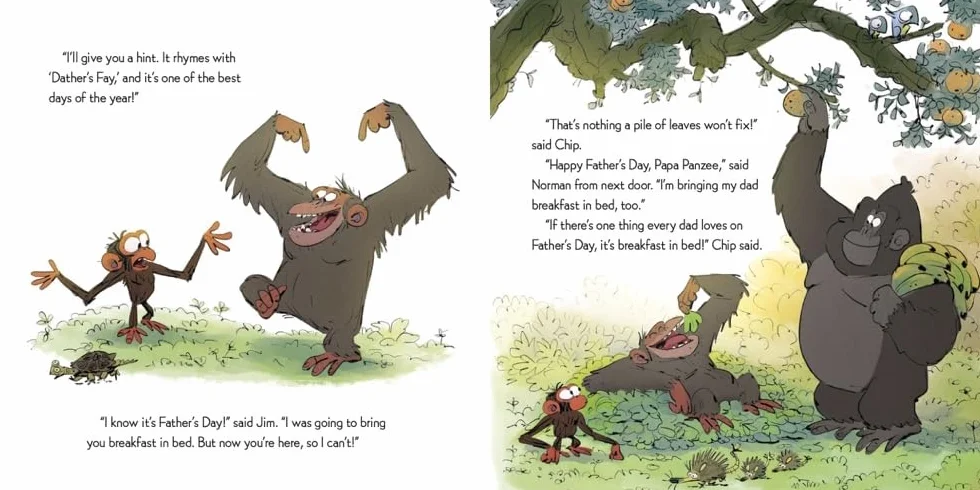 Grumpy Monkey Father's Day Fuss: Includes Fun Stickers!
