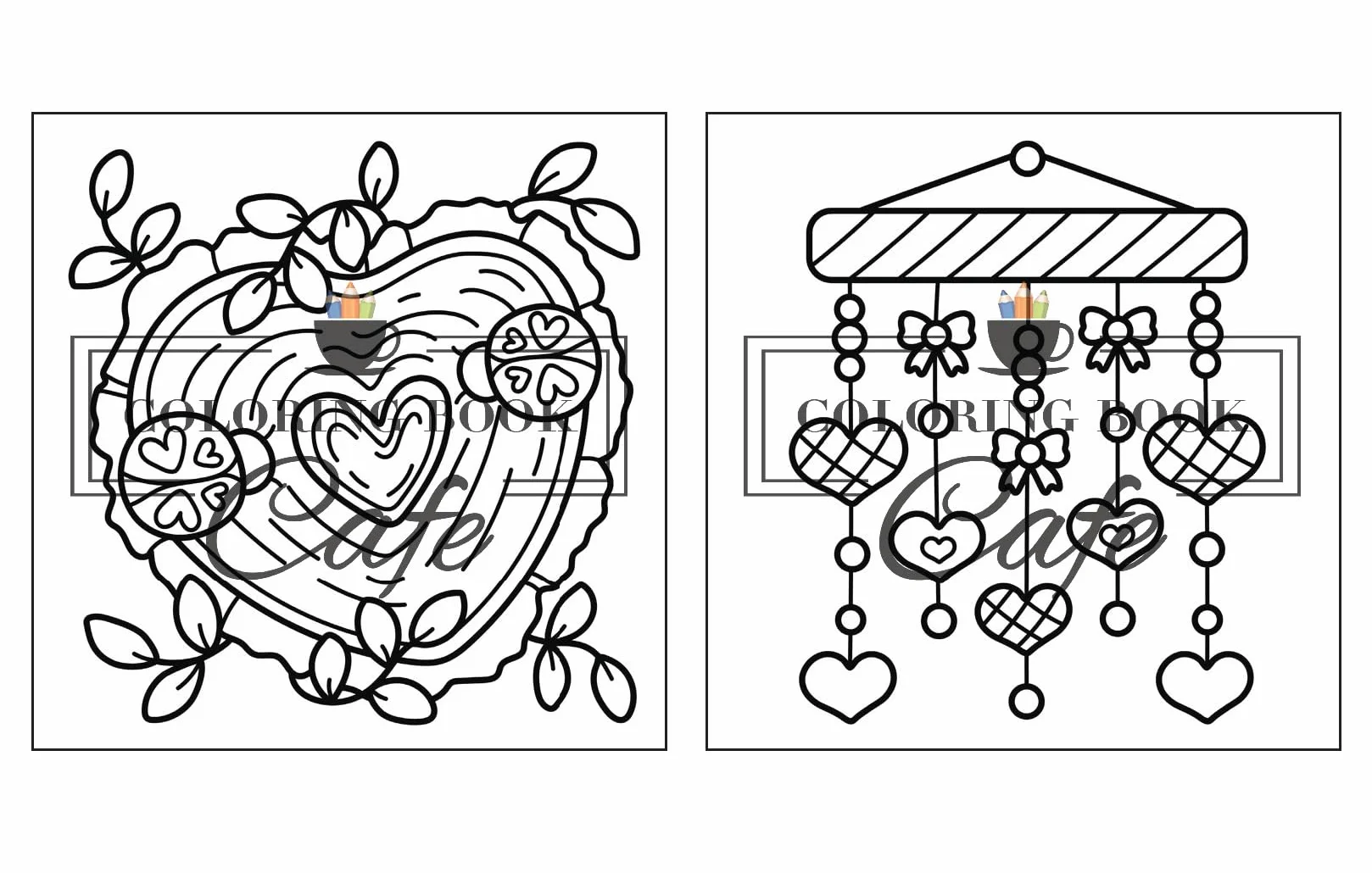 Cozy Love: Cute and Cozy Coloring Book for Adults & Teens with Easy and Bold Hygge-Inspired Designs