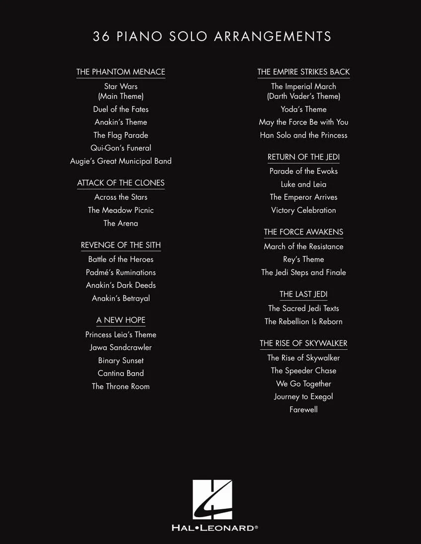 Star Wars: The Piano Anthology - John Williams Deluxe Hardcover Edition