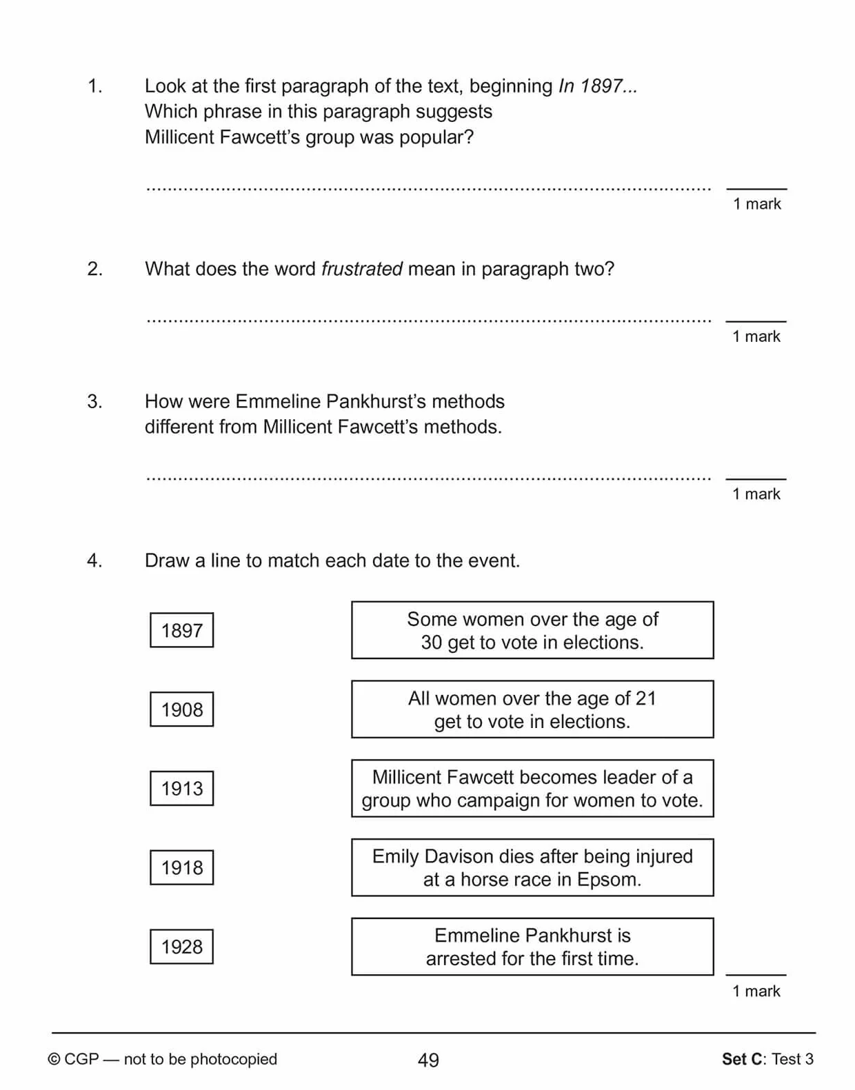 KS2 English SAT Buster 10-Minute Tests Reading Book 1 for the 2027 tests