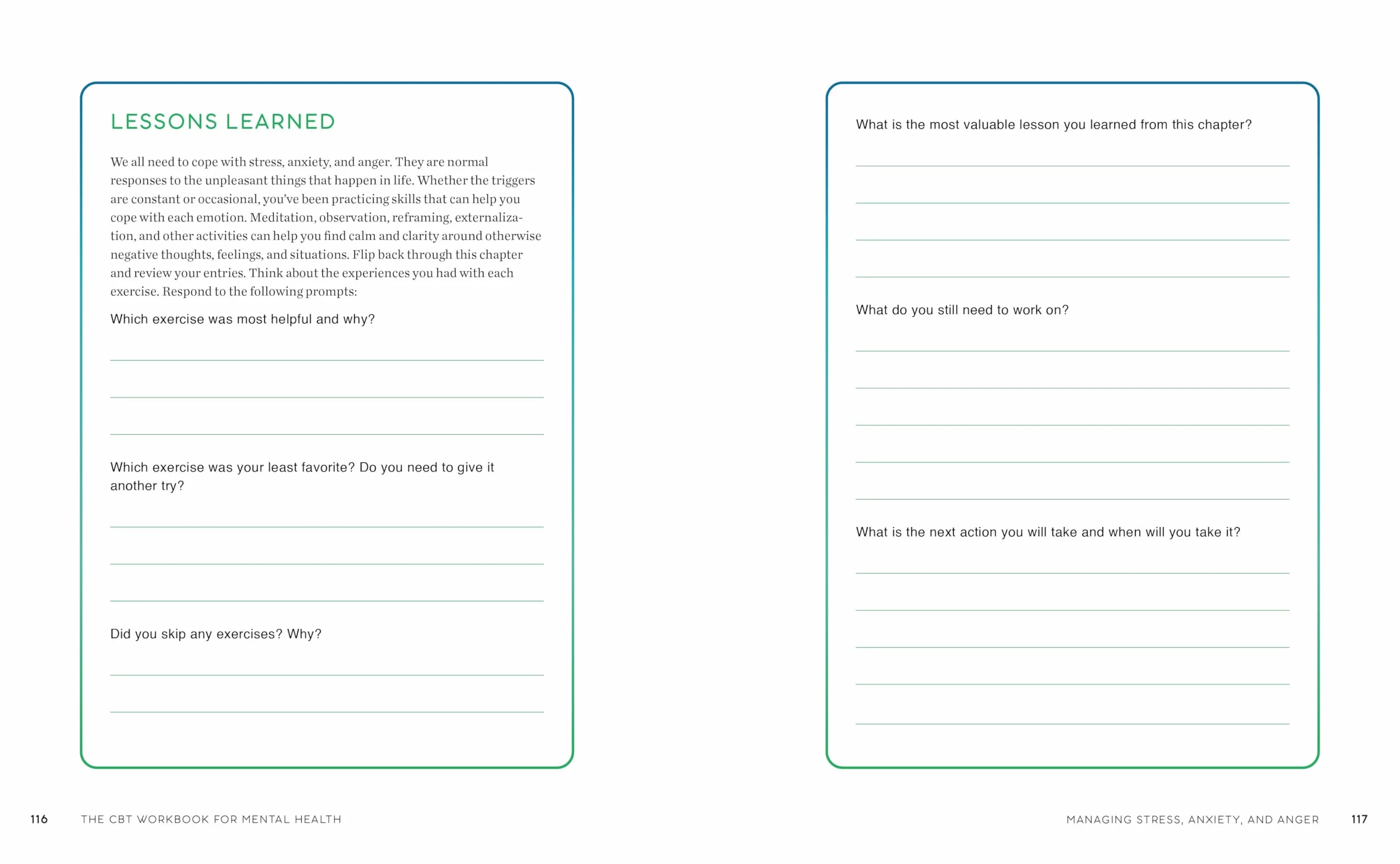 The CBT Workbook for Mental Health: Evidence-Based Exercises to Transform Negative Thoughts