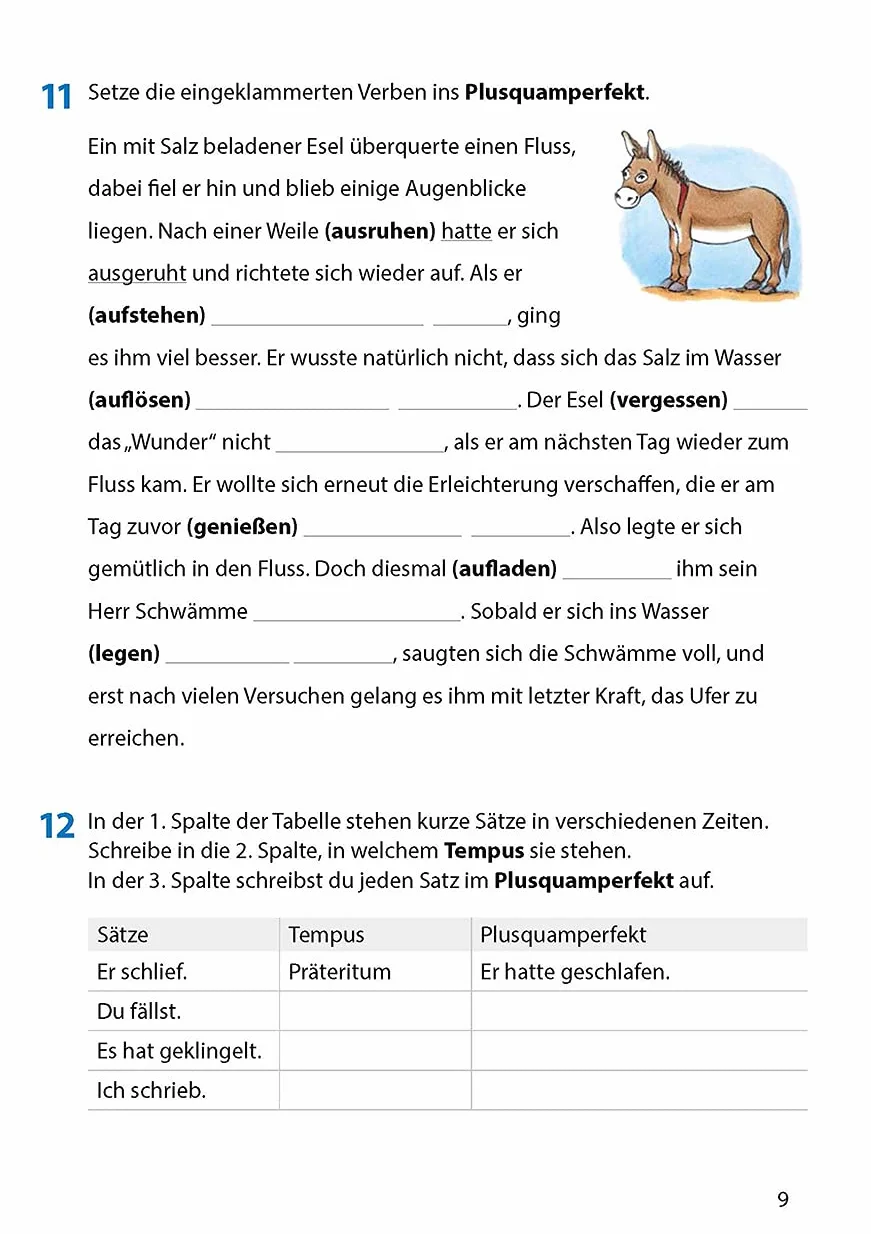Grammatik 5.-7. Klasse: Wortarten und Satzglieder Übungsprogramm mit Lösungen