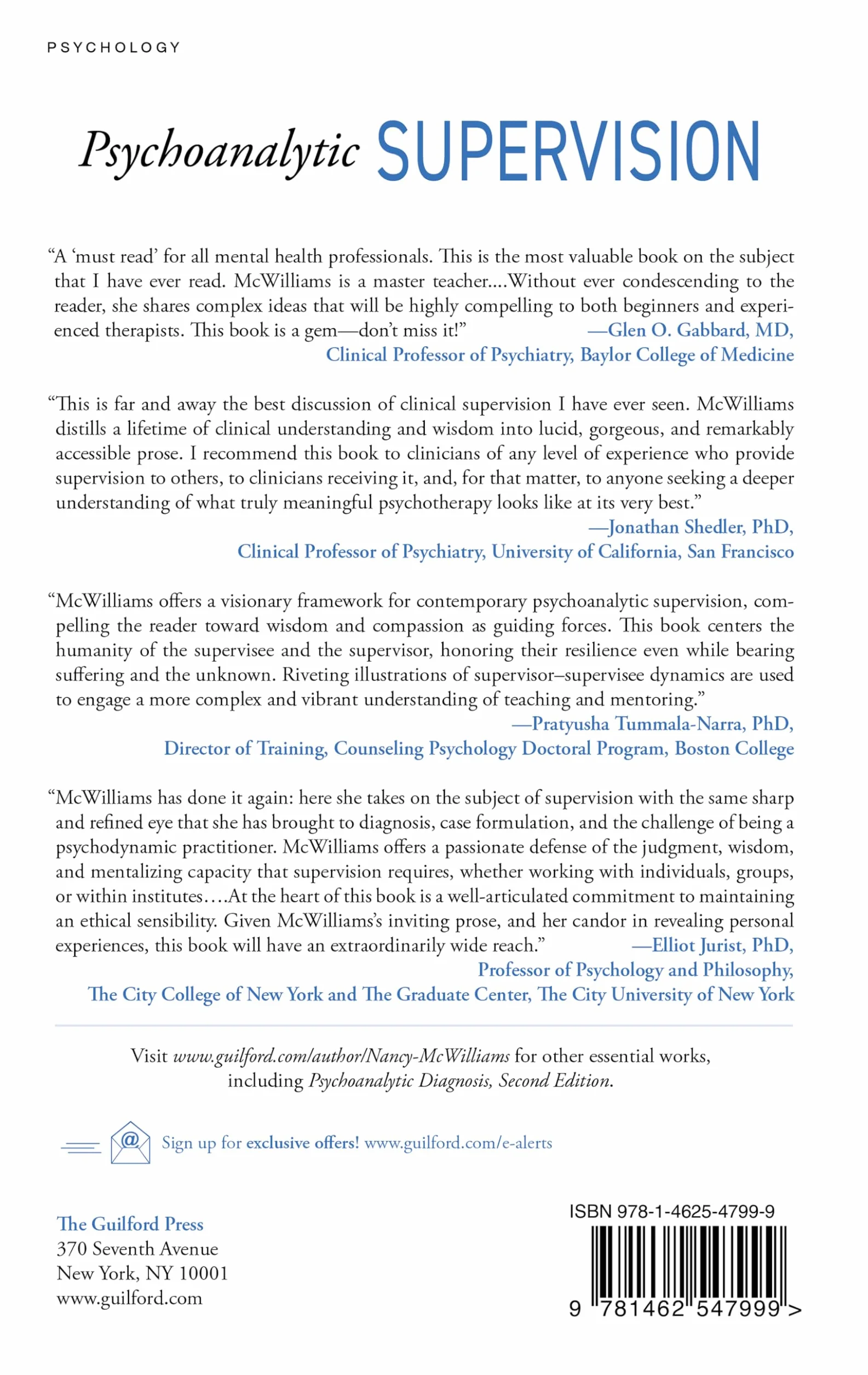 Psychoanalytic Supervision