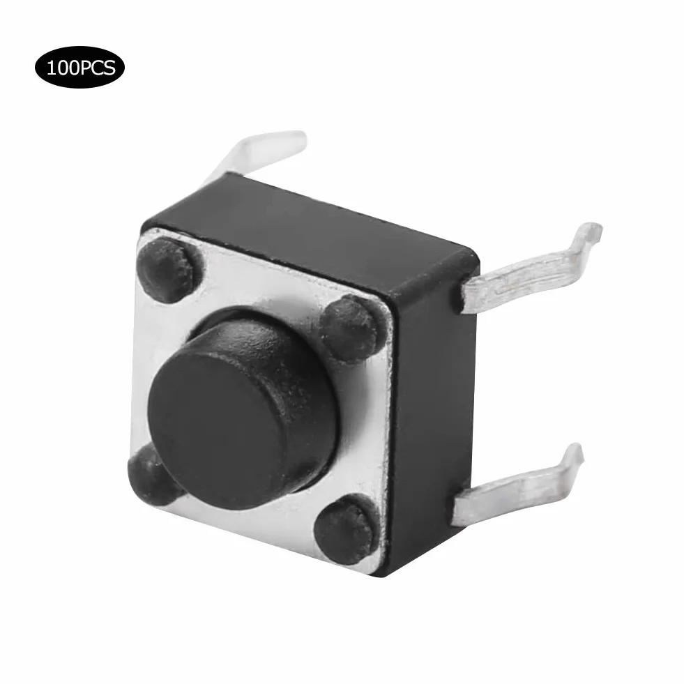 Przełącznik taktowy mini mikroprzełącznik przyciskowy chwilowy 6x6x4,3mm do płytek drukowanych