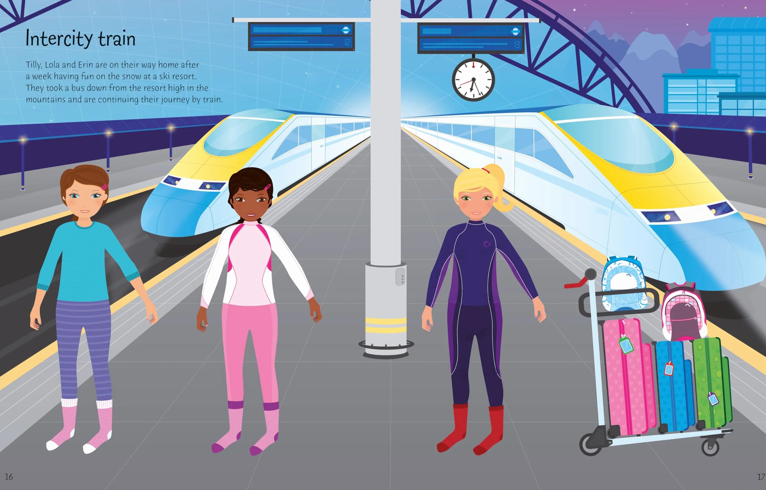 Sticker Dolly Dressing Travel: 1