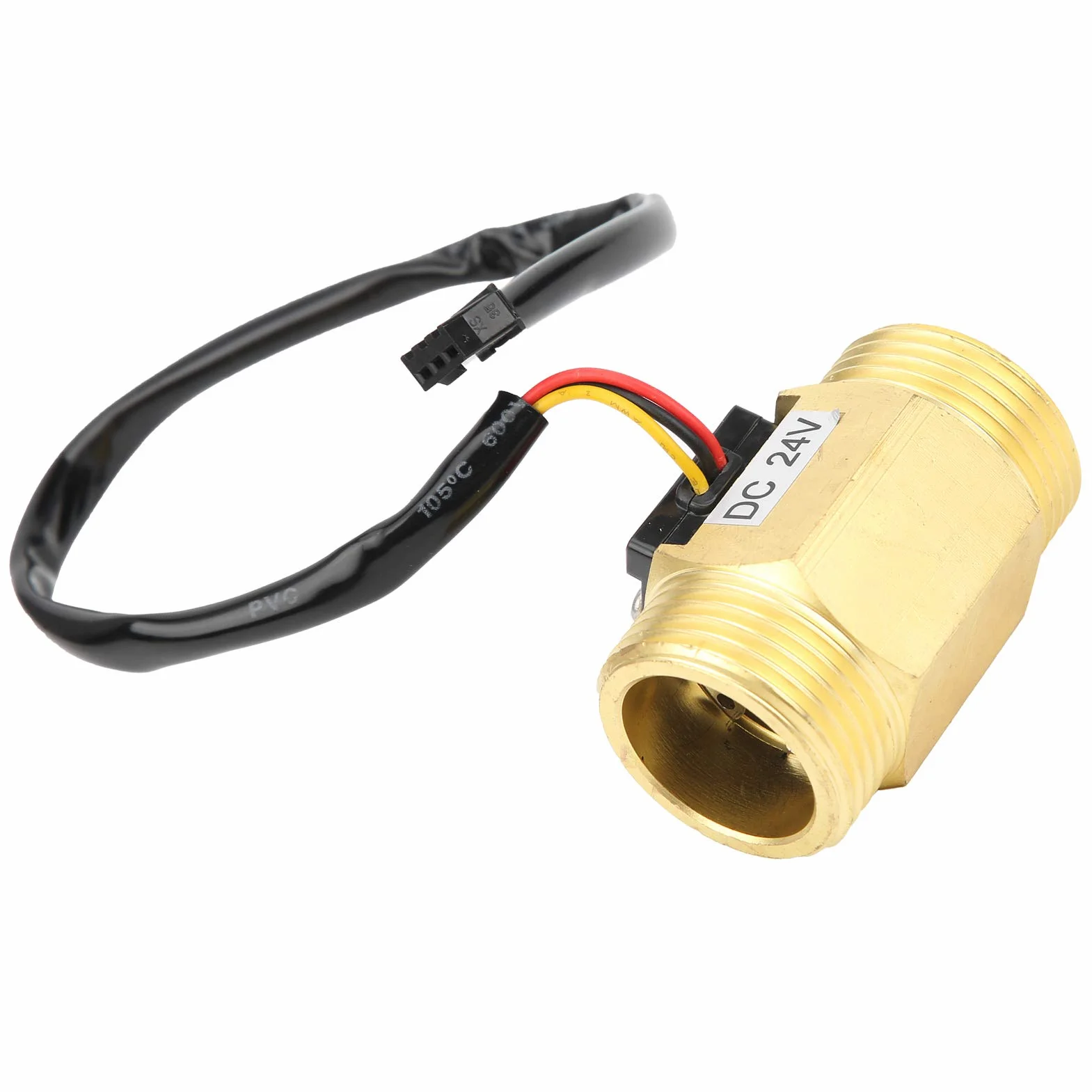 Mosiężny czujnik przepływu wody Halla 2~50 l/min DC 24 V do odwróconej osmozy