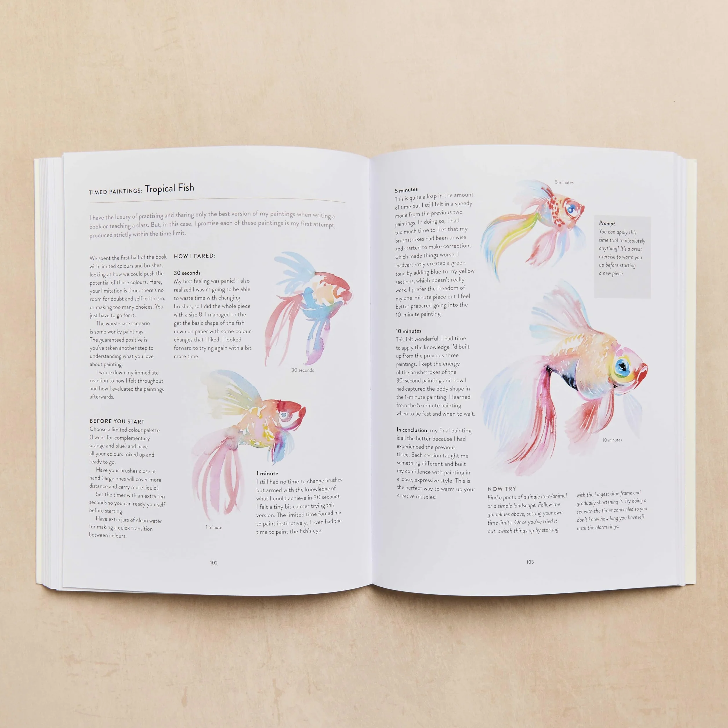 Paint with Watercolour Book: Perfect Arty Christmas Gift for Creative People