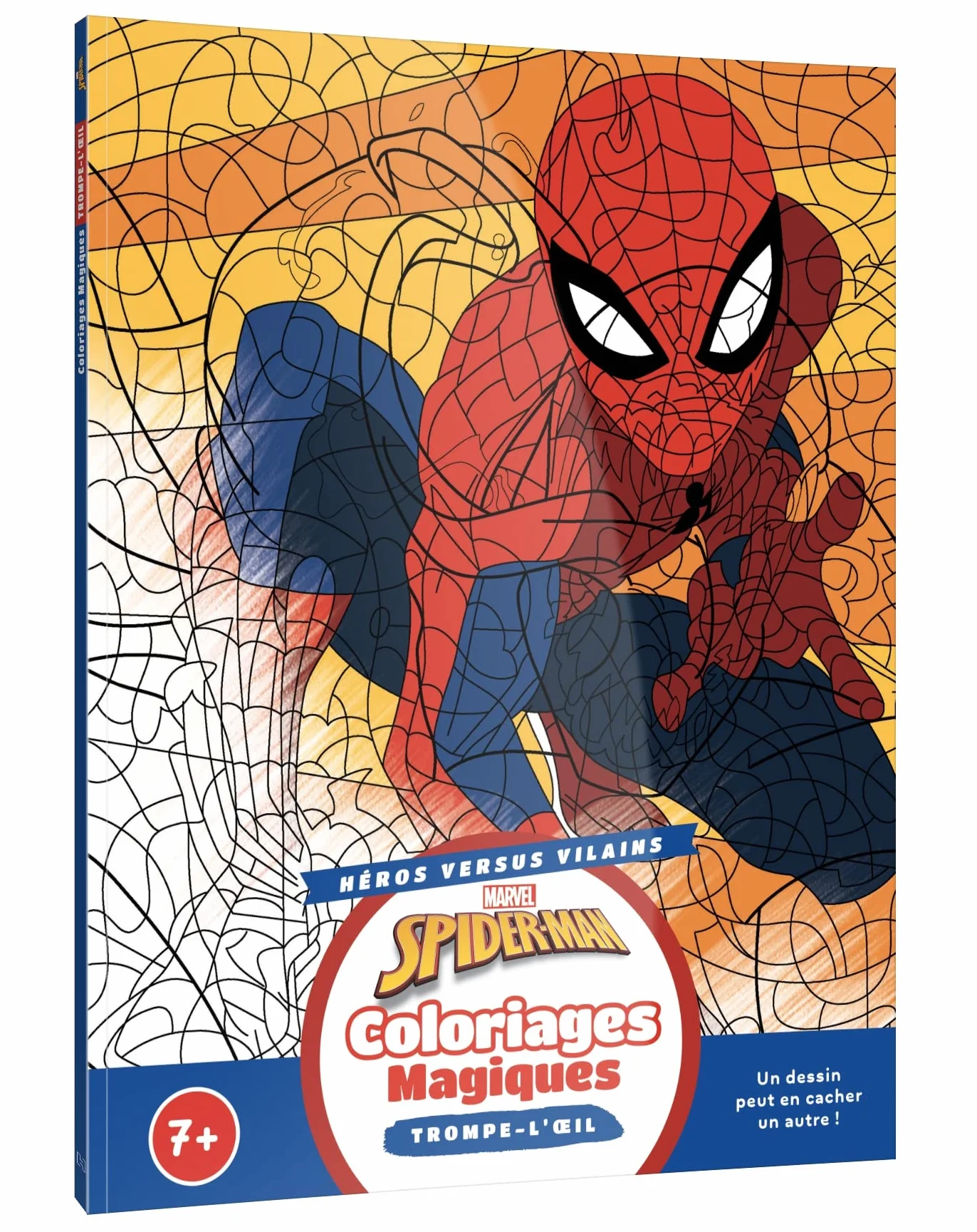 SPIDER-MAN - Coloriages magiques - Trompe-l'oeil (7+) - Héros contre Vilains - MARVEL