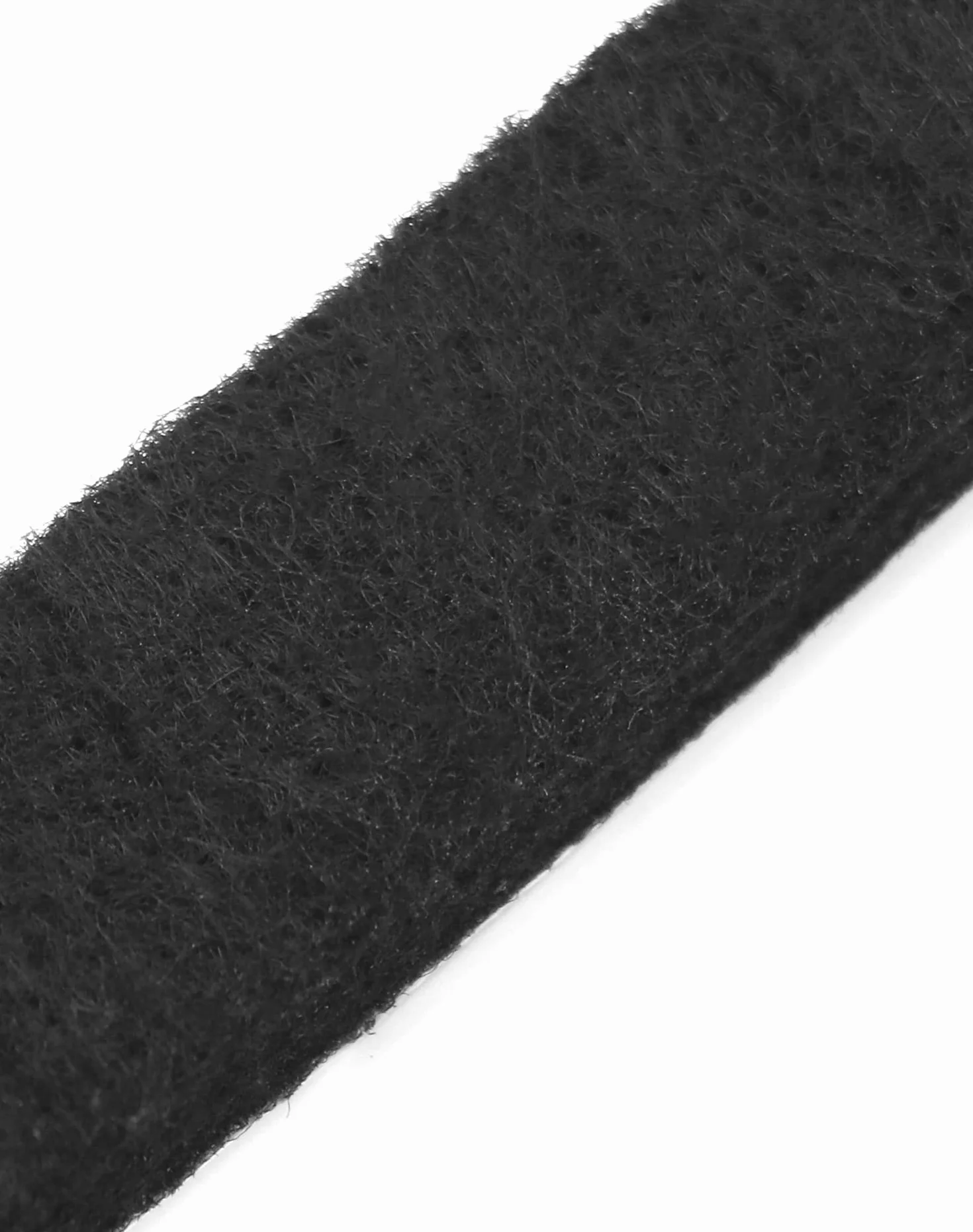 QWORK® 2 metr Samoprzylepna taśma filcowa - grubość 5 mm, szerokość 1,3 cm - czarne ślizgacze filcowe Rolki filcowe do ochrony podłóg i majsterkowania
