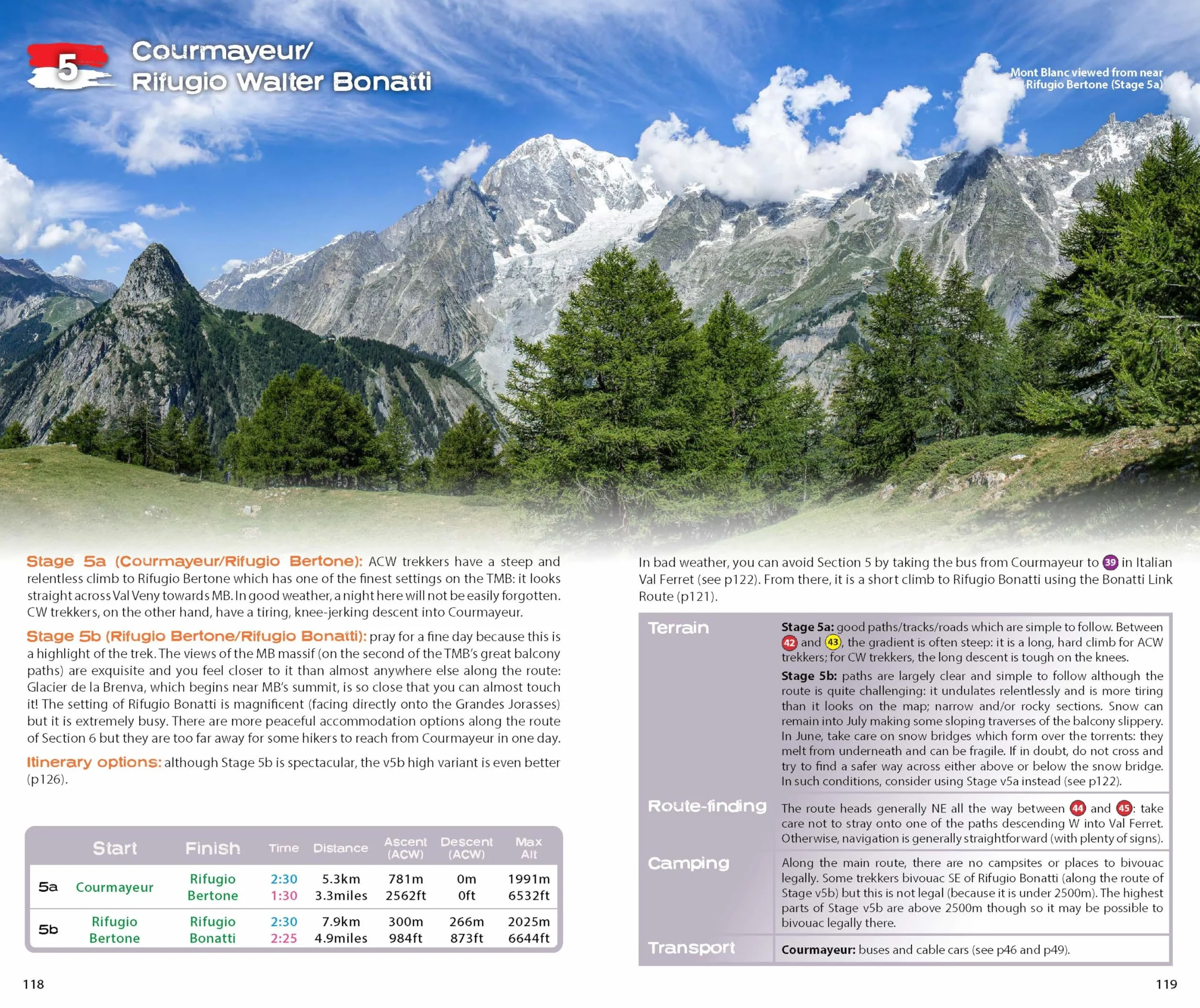 The Tour du Mont Blanc Handbook (two way)
