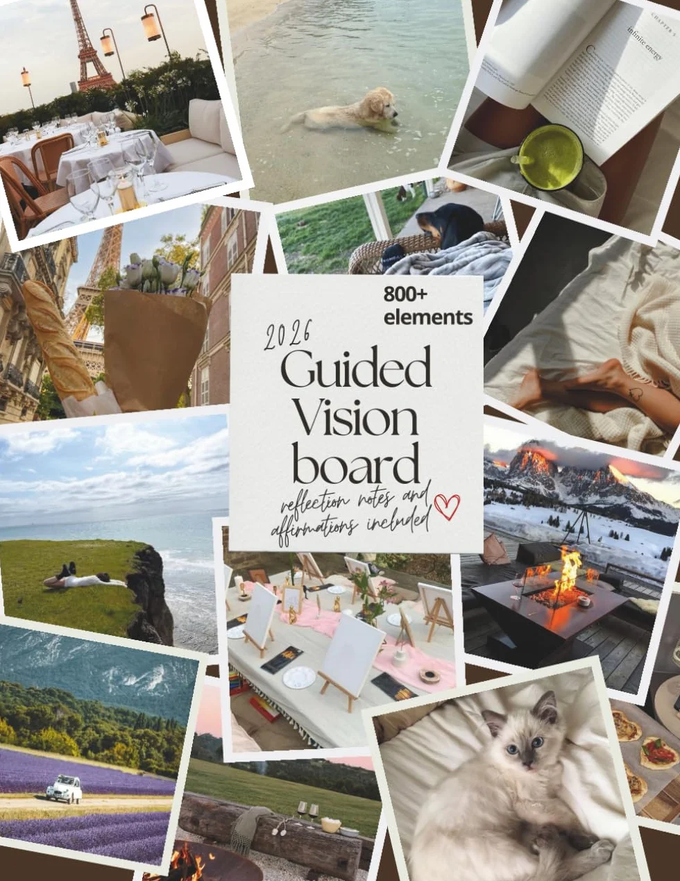 Vision Board Magazine Guided Book 800+ Pictures Quotes Kit