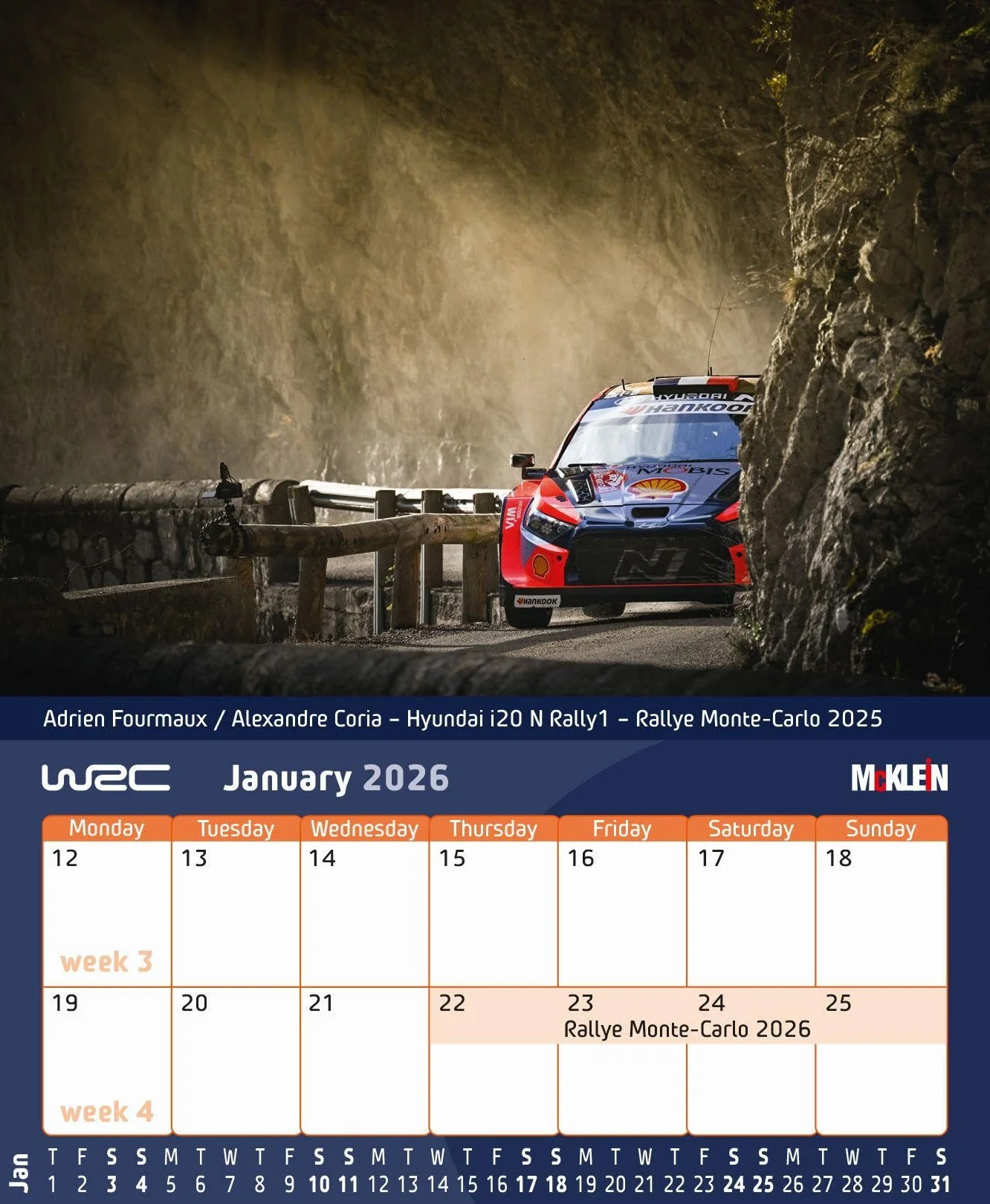 2026 Desktop Rally Calendar