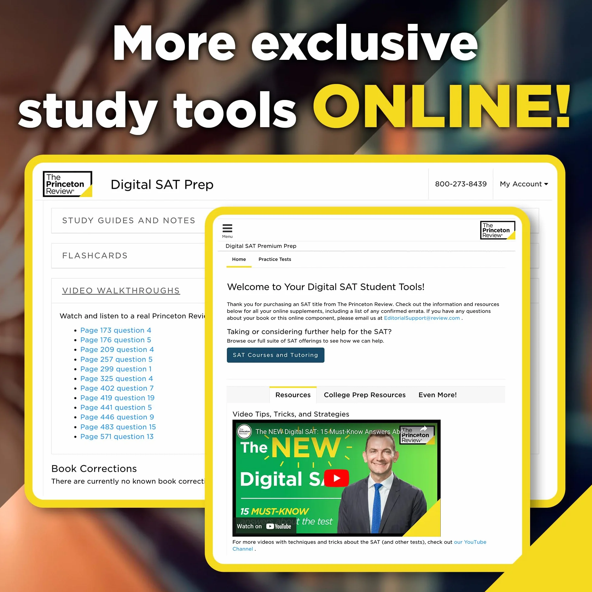 6 Practice Tests for the Digital SAT, 2026: In-Book + Online Practice