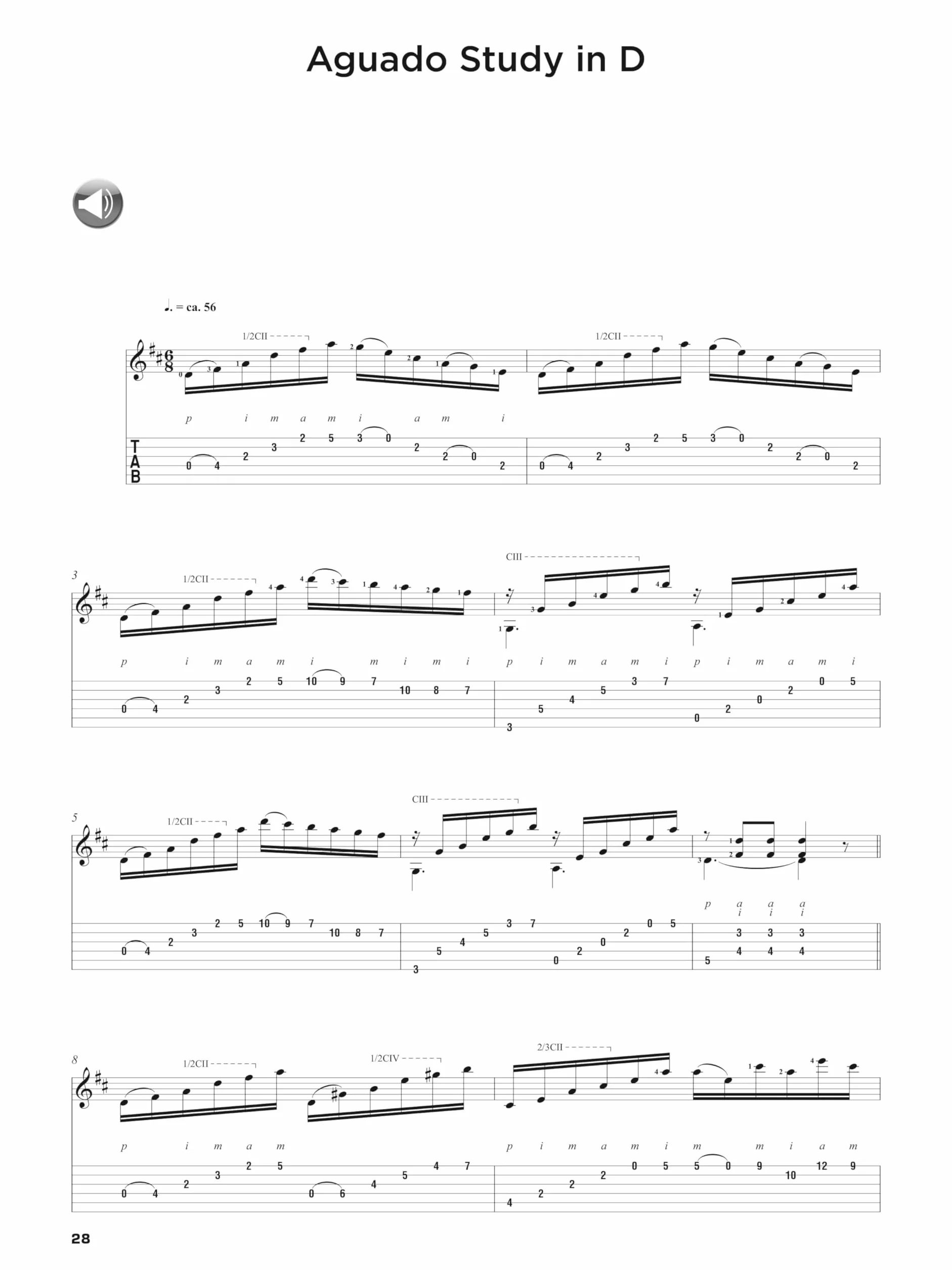 The Classical Guitar Compendium - Classical Masterpieces Arranged for Solo Guitar (Tablature Edition) Book/Online Audio