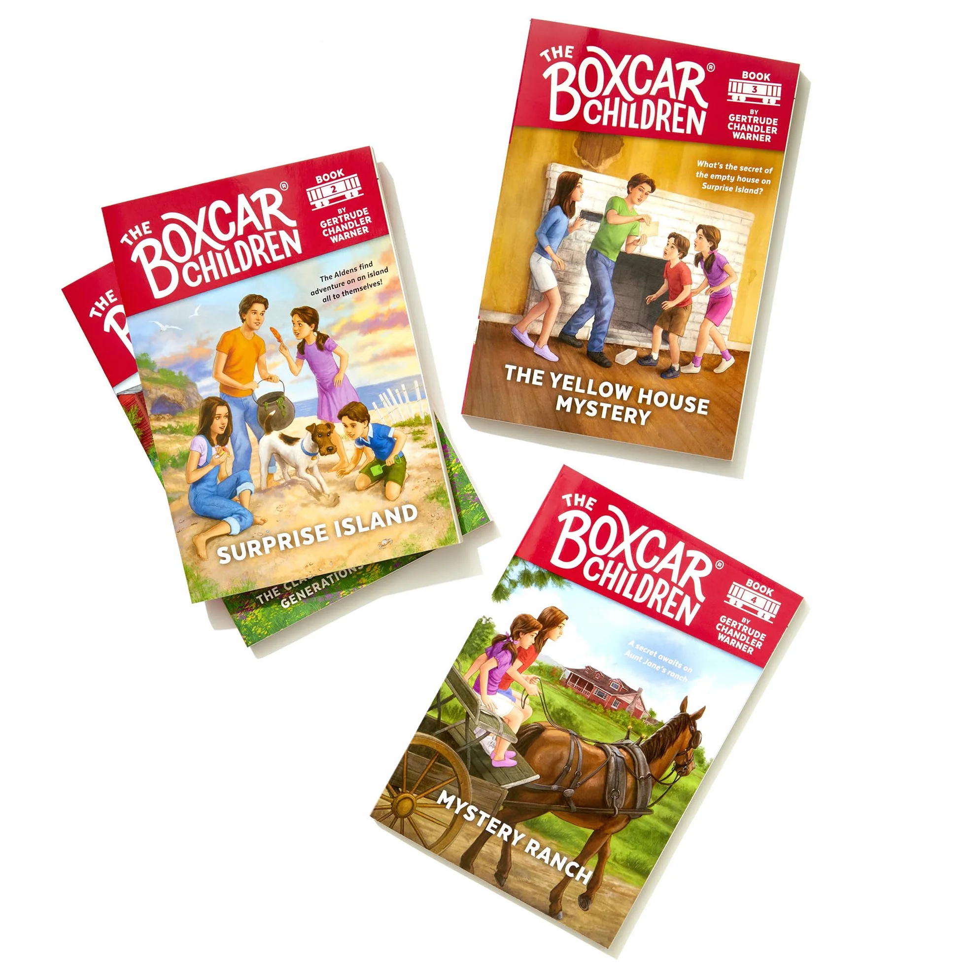 The Boxcar Children Mysteries Boxed Set 1-4: The Boxcar Children; Surprise Island; The Yellow House; Mystery Ranch