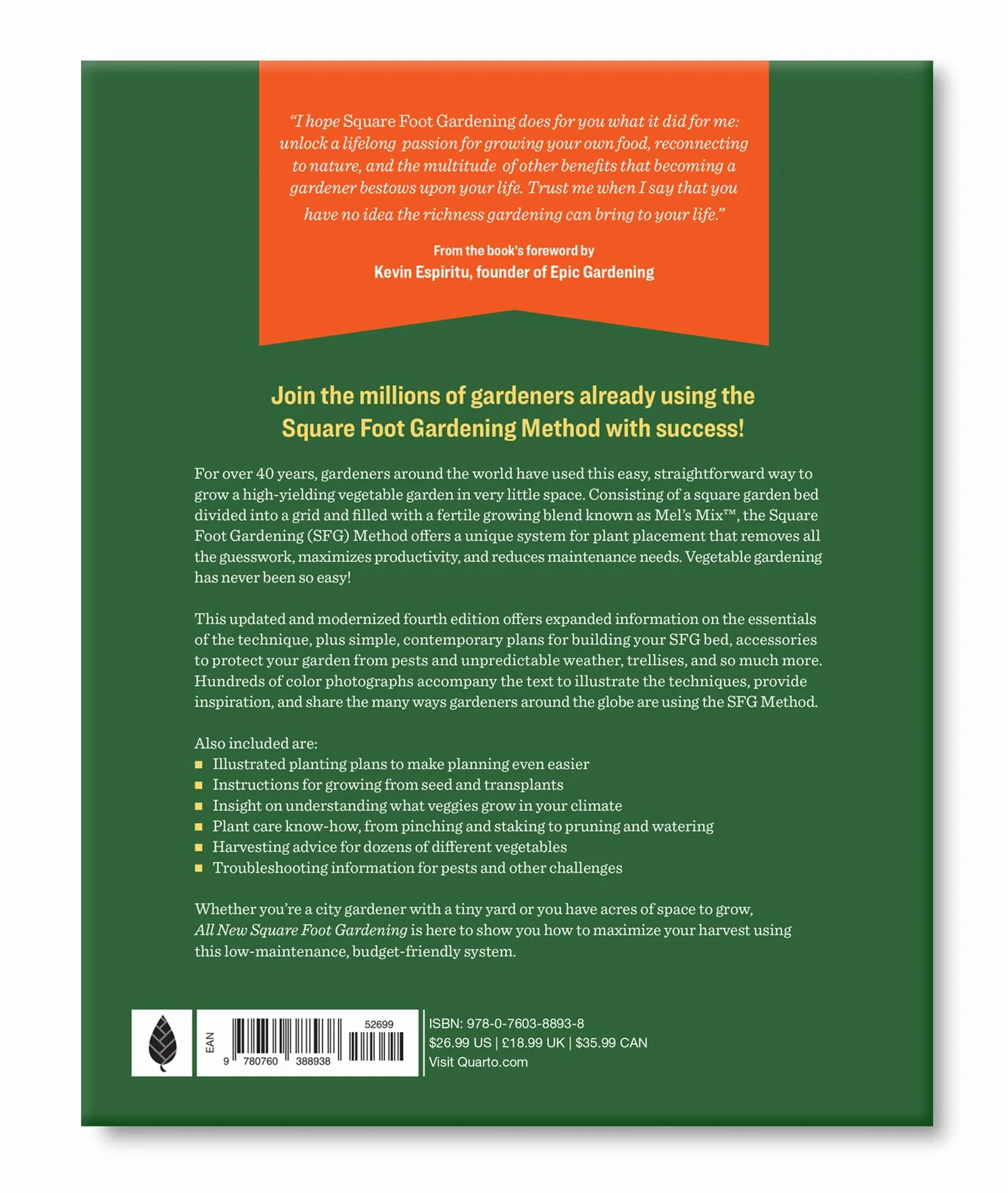 All New! Square Foot Gardening, 4th Edition: The World's Most Popular Growing Method to Harvest More Food from Less Space - Urban to Rural-Garden ... Revised & Updated for Today's Gardener: 7