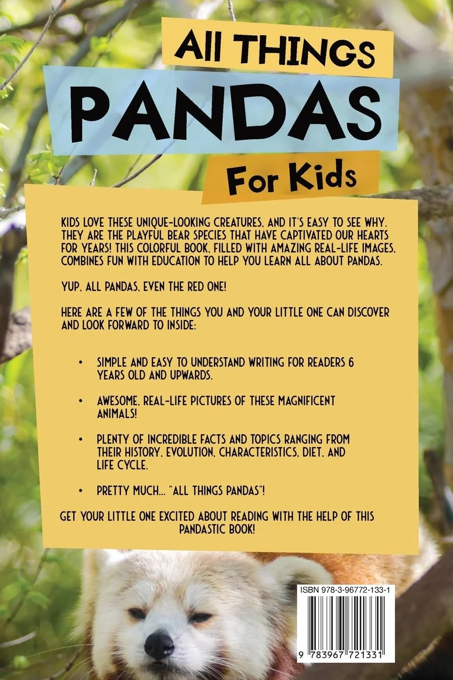 Pandas Facts Kids Book Photos Fun Learning