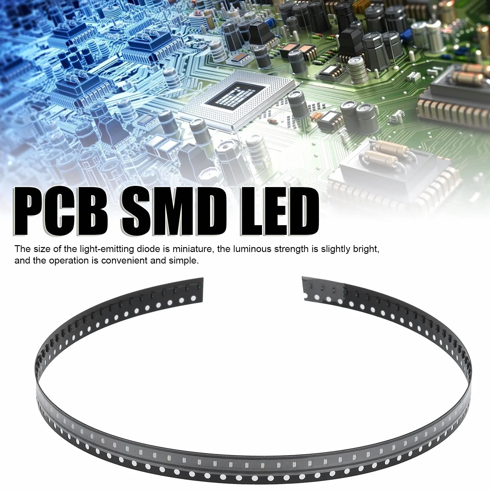 0603 Zestaw Diod LED SMD, 100 Sztuk Diod LED SMD 2800K-3200K Temperatura Barwowa 150-170mcd Jasność Wysoka Wytrzymałość Małe Niskonapięciowe SMD LED do DIY PCB(czerwony)