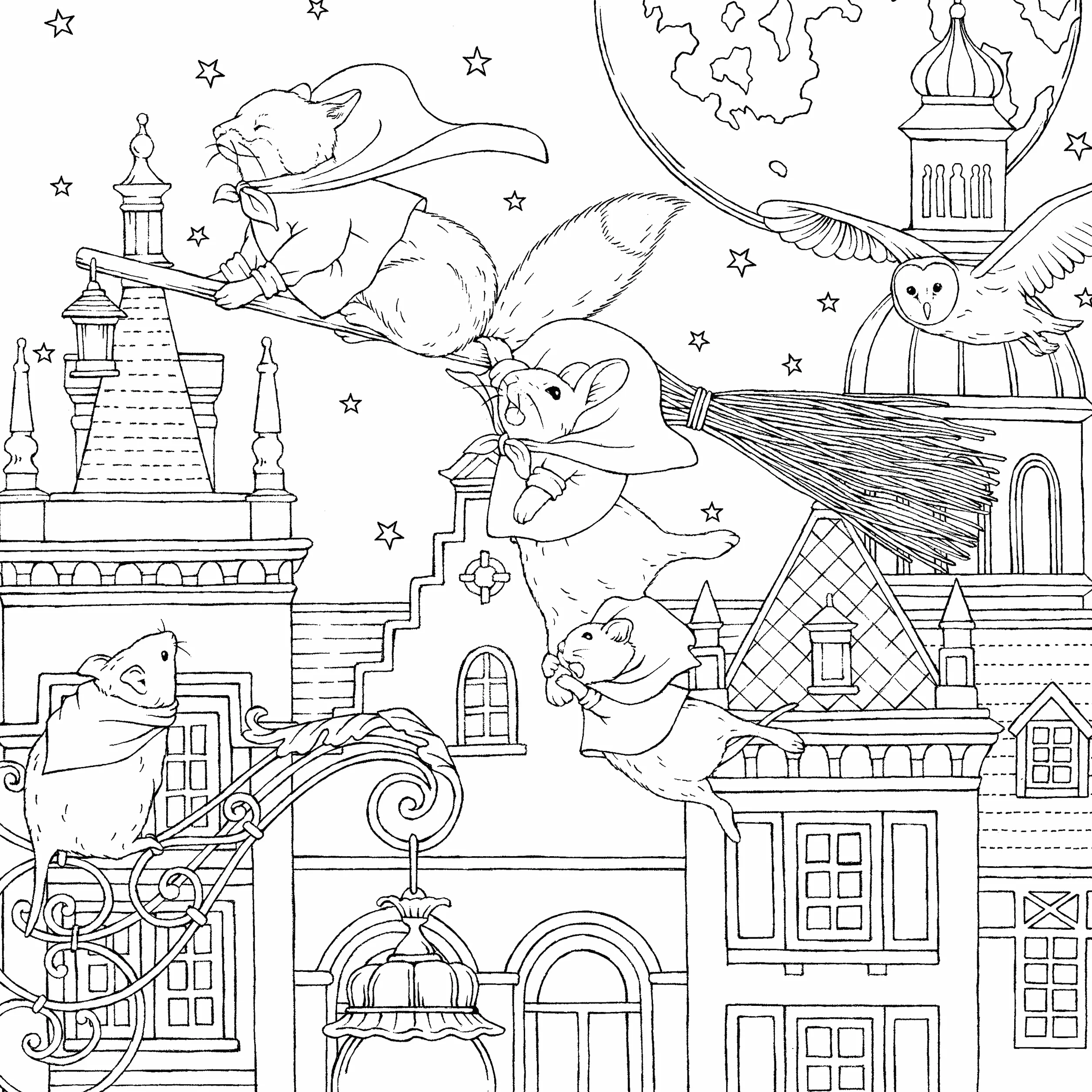 Symphony of Cute Animals: A Curious Coloring Book Adventure
