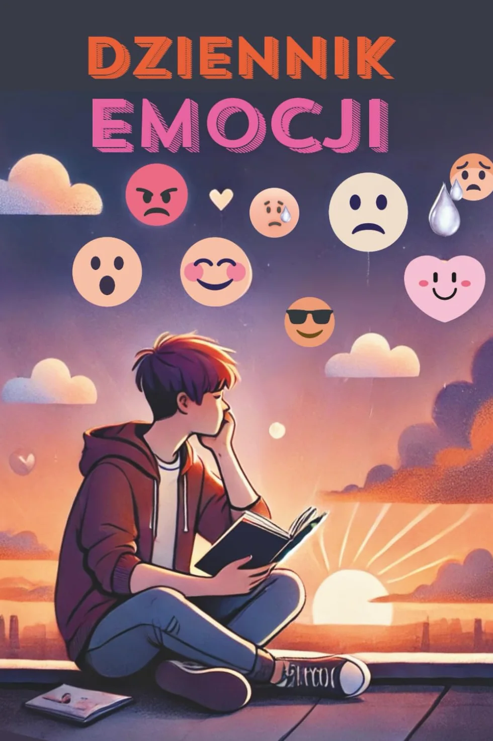 Dziennik Emocji dla chłopca, dla mężczyzny: Notatnik do zapisywania przebiegu dnia pod kontem emocji służący do analizy i kontroli emocji, może być ... się oraz psychoterapełtycznych