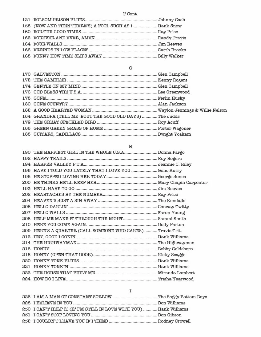The Real Country Book: C Instruments