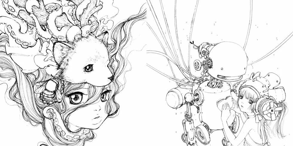 Pop Manga Coloring Book