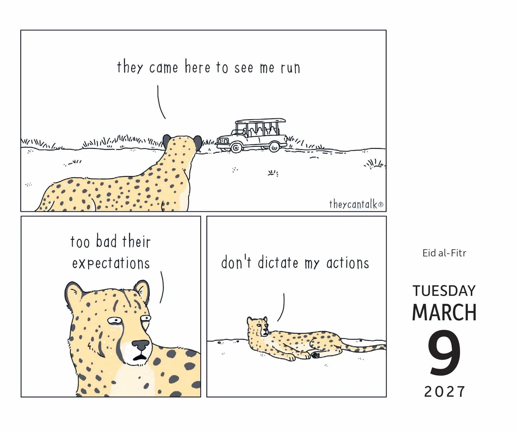 They Can Talk Comics 2027 Day-to-Day Calendar: What's in the Jacket?!