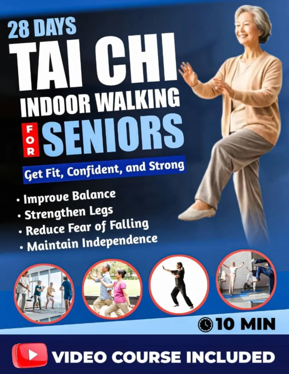 Tai Chi Indoor Walking for Seniors: 10-Minute Illustrated Tai Chi Routines to Improve Balance, Prevent Falls, Ease Joint Stiffness, and Help Seniors ... — A Gentle 28-Day Indoor Walking Program