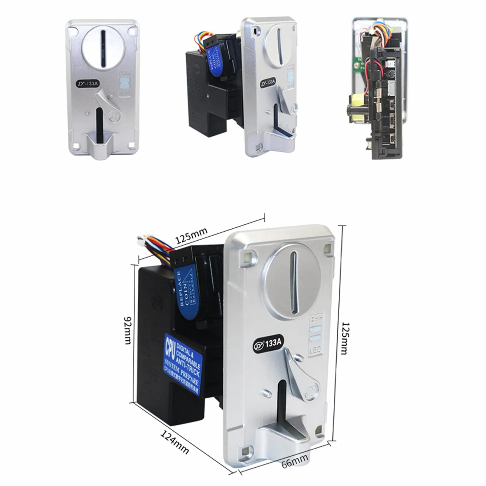 2X Coin Acceptor Coin JY133A CPU Arcade Coin Selector do Automatów Zręcznościowych Wymiana Biletów do Gier