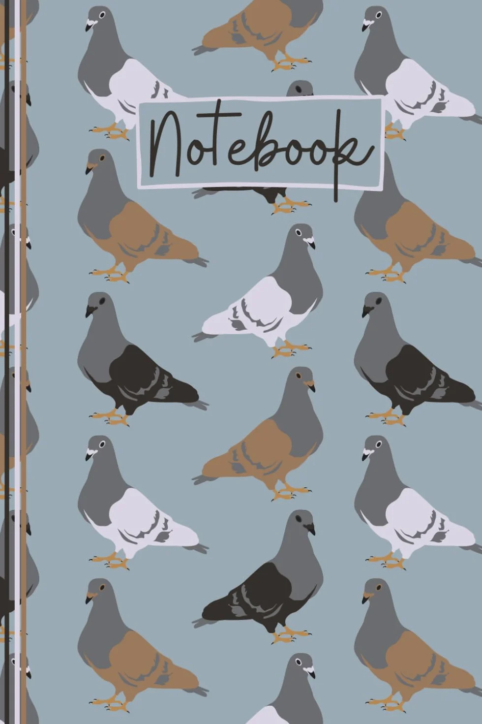 Pigeon Notebook: Cute Pigeon Lined Journal, The Perfect Novelty Pigeon Gift for a Pigeon Fancier, Anyone who Loves Pigeons, Birds or Pigeon Keeping – Soft Blue